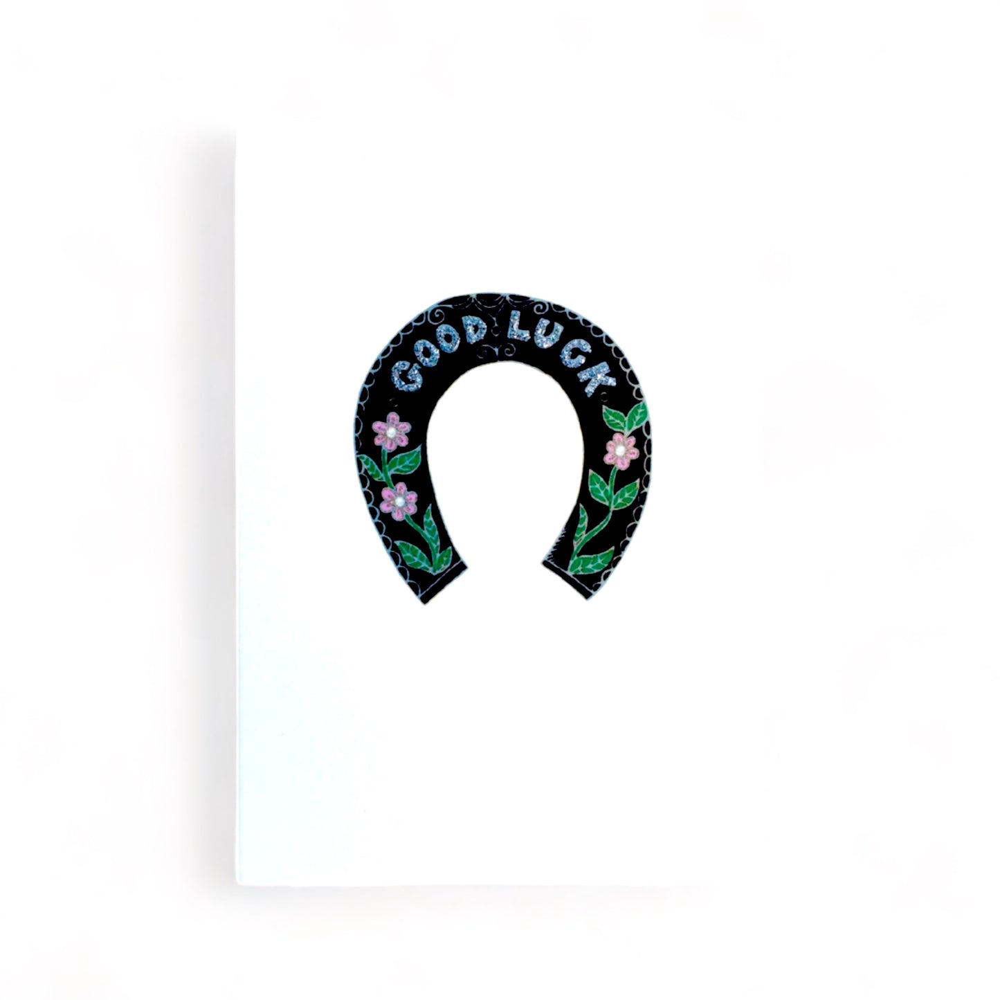 Lucky Horseshoe Greeting Card - Hella Kitsch