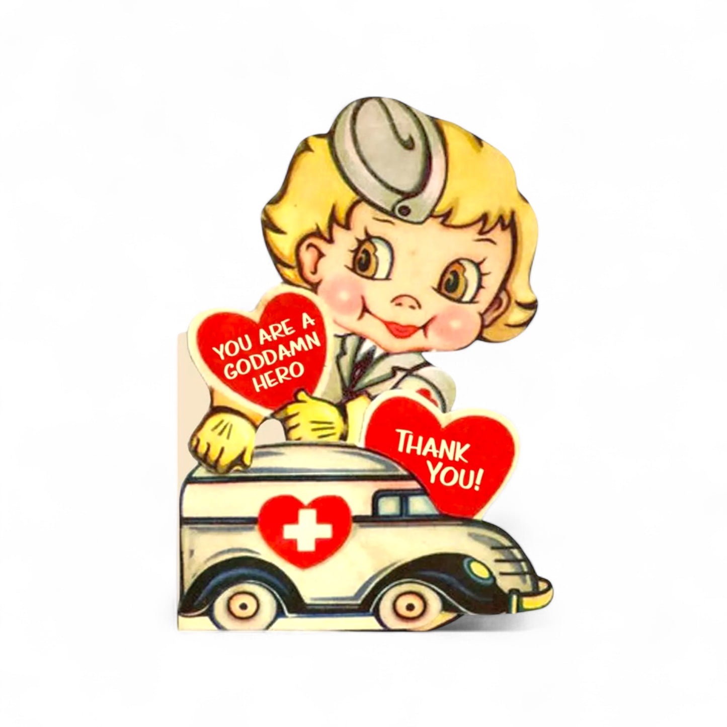 Goddamn Hero - Thank You Greeting Card - Hella Kitsch