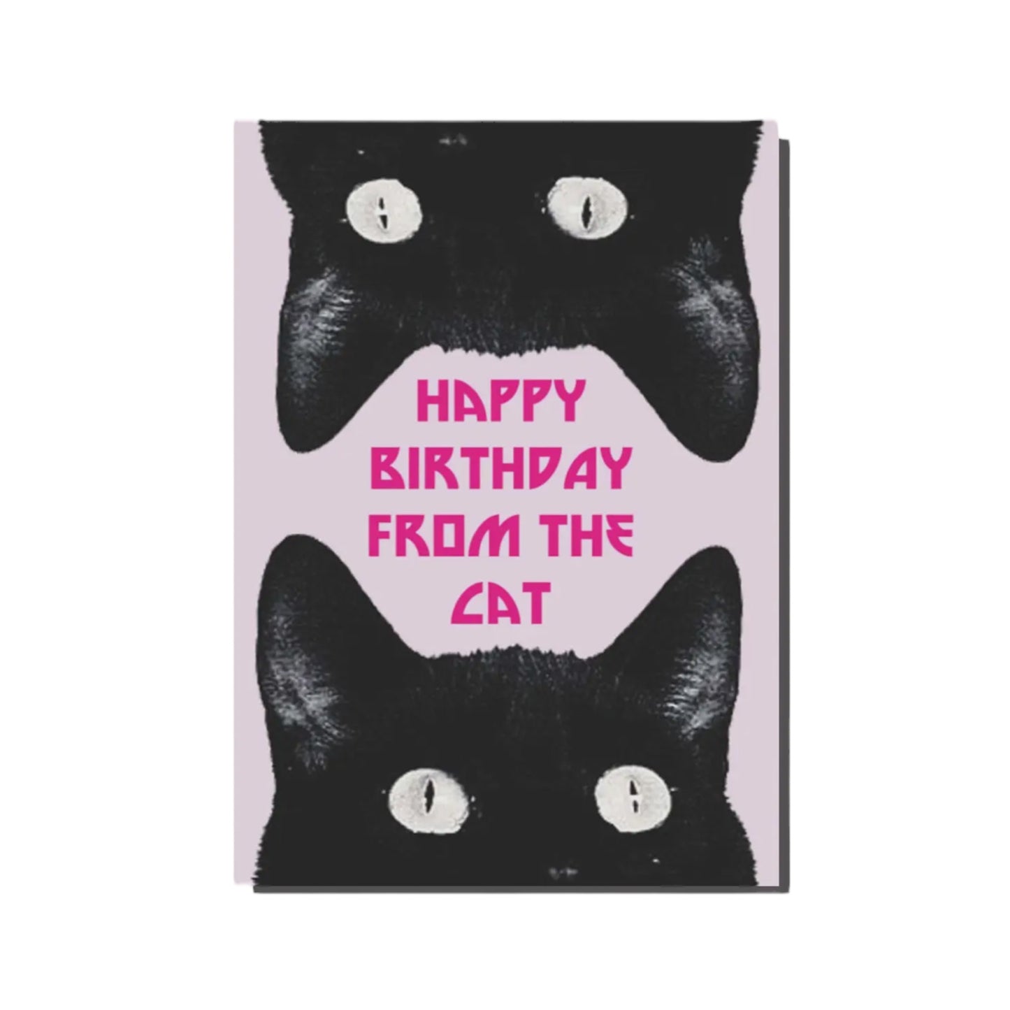 Happy Birthday from the Cat - Greeting Card - Hella Kitsch