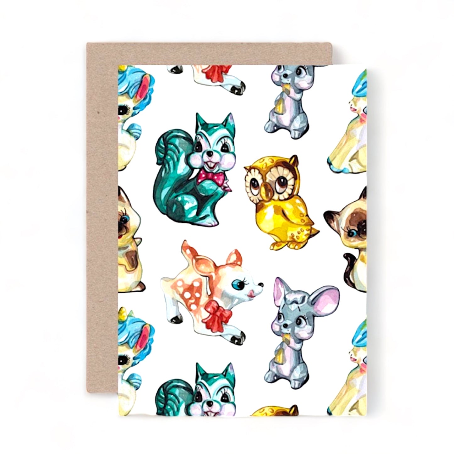 Kitschy Animals - Greeting Card - Hella Kitsch
