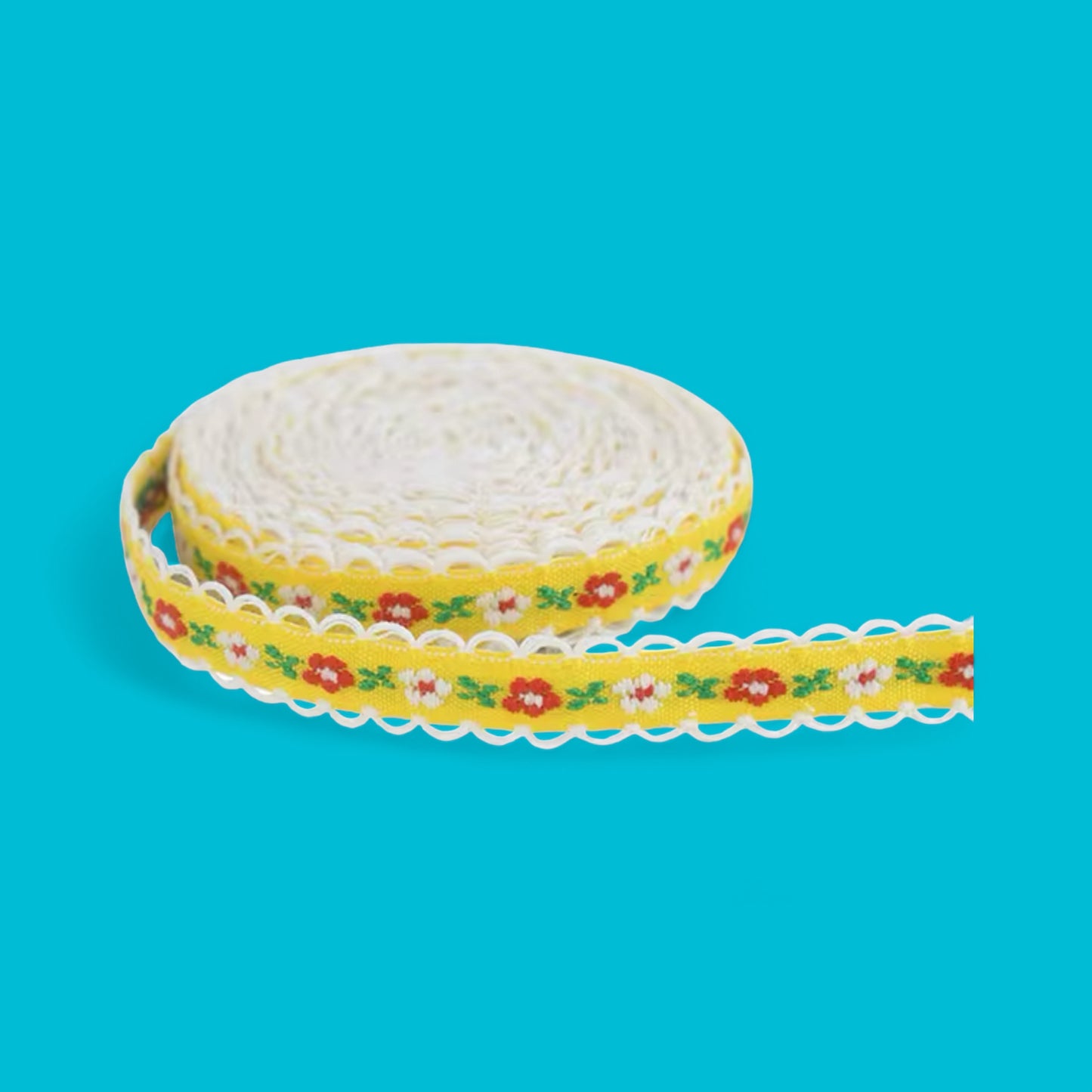 Traditional Scalloped Woven Ribbon By the Yard - Hella Kitsch
