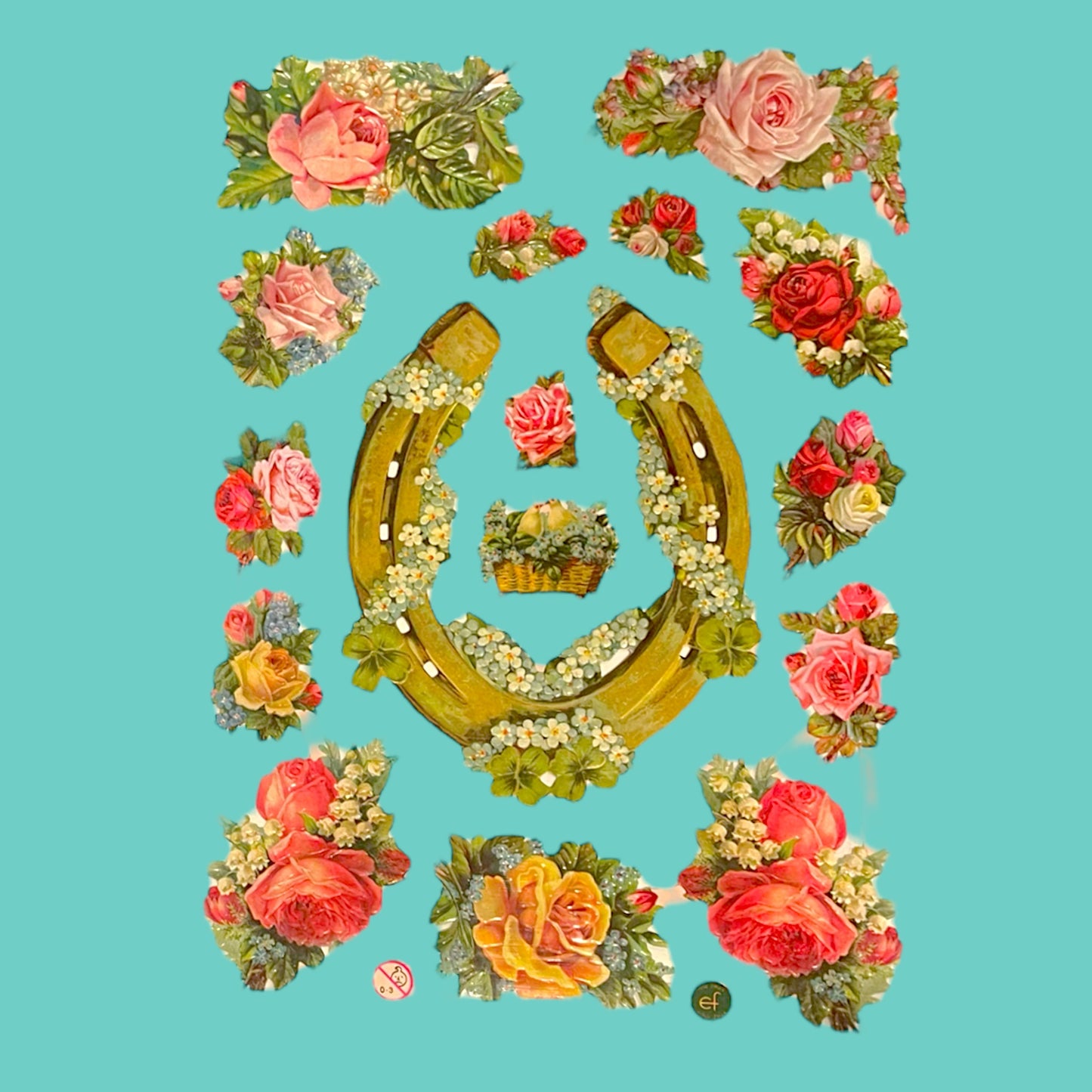 Vintage German Floral Scrap Reliefs - Hella Kitsch