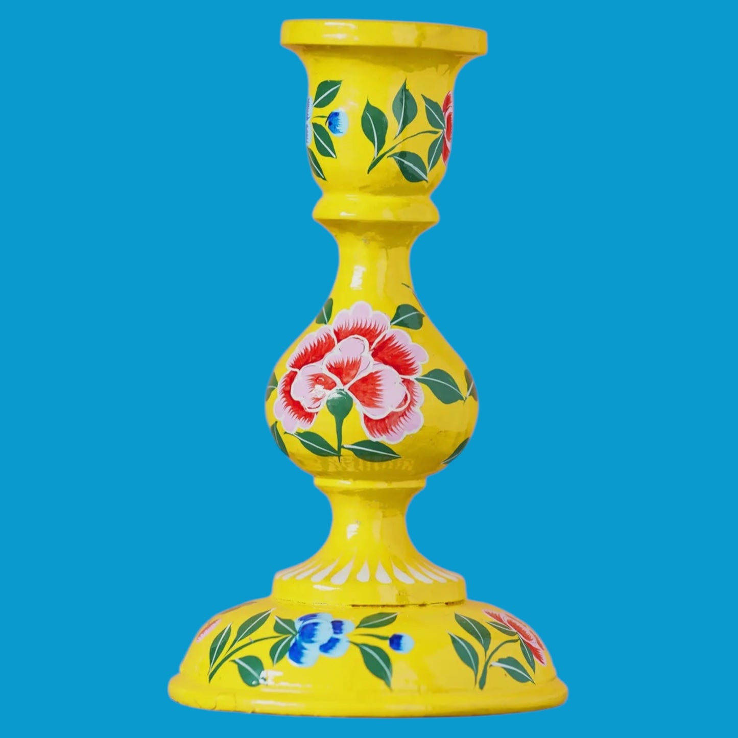Handpainted Kashmiri Candle Holder - Hella Kitsch