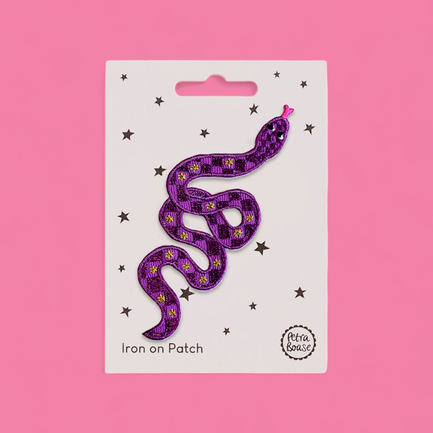Embroidered Iron-On Patch - Snake - Hella Kitsch
