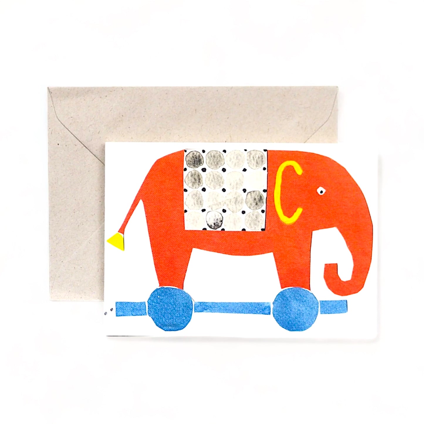 Elephant Train - Greeting Card - Hella Kitsch