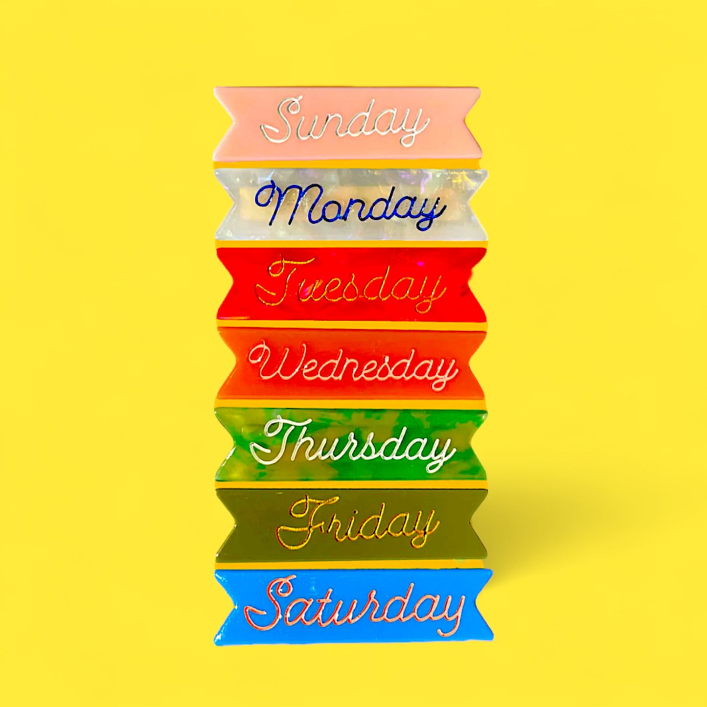 Seven Days a Week Hair Clips - Hella Kitsch