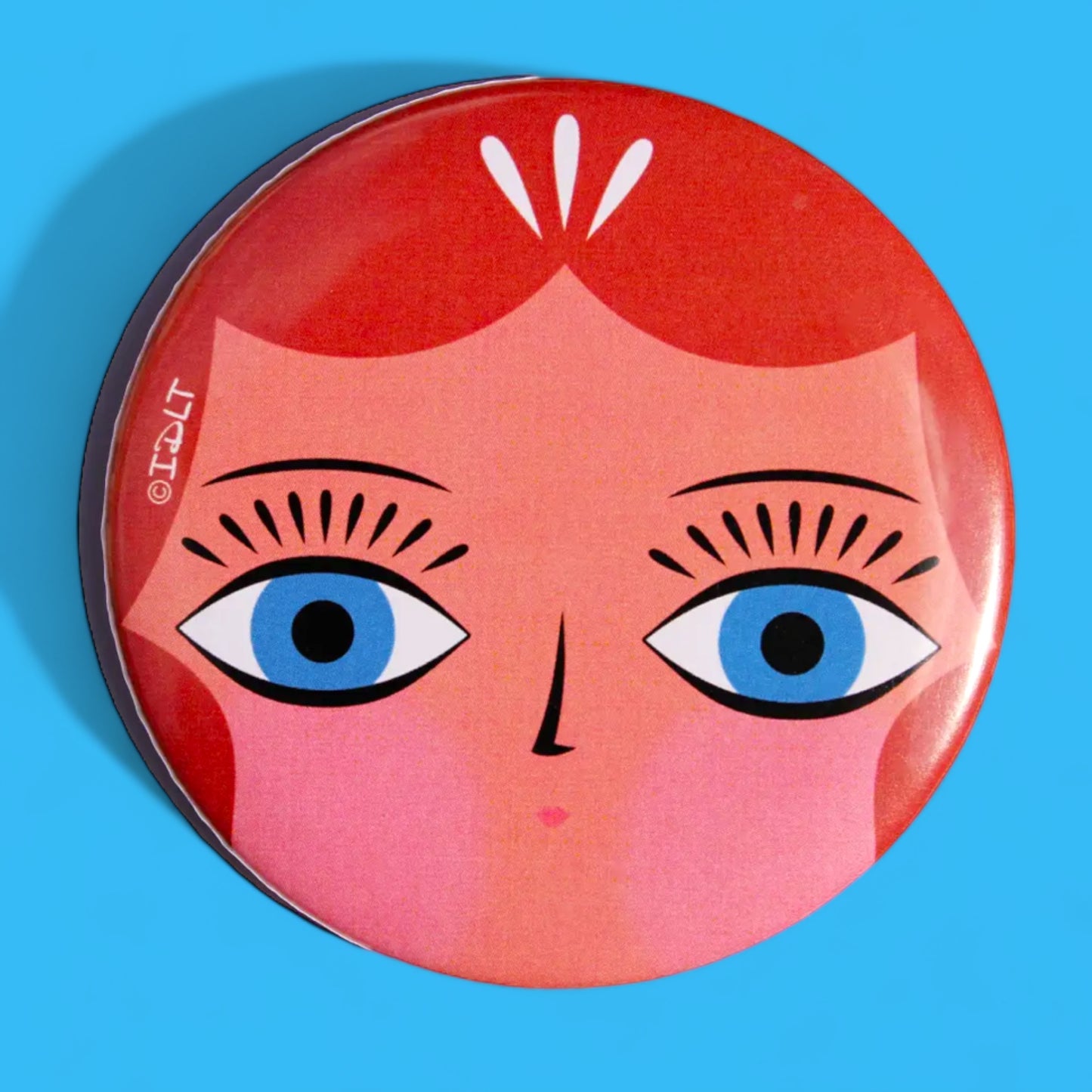 Rita Doll Round Pocket Mirror - Hella Kitsch