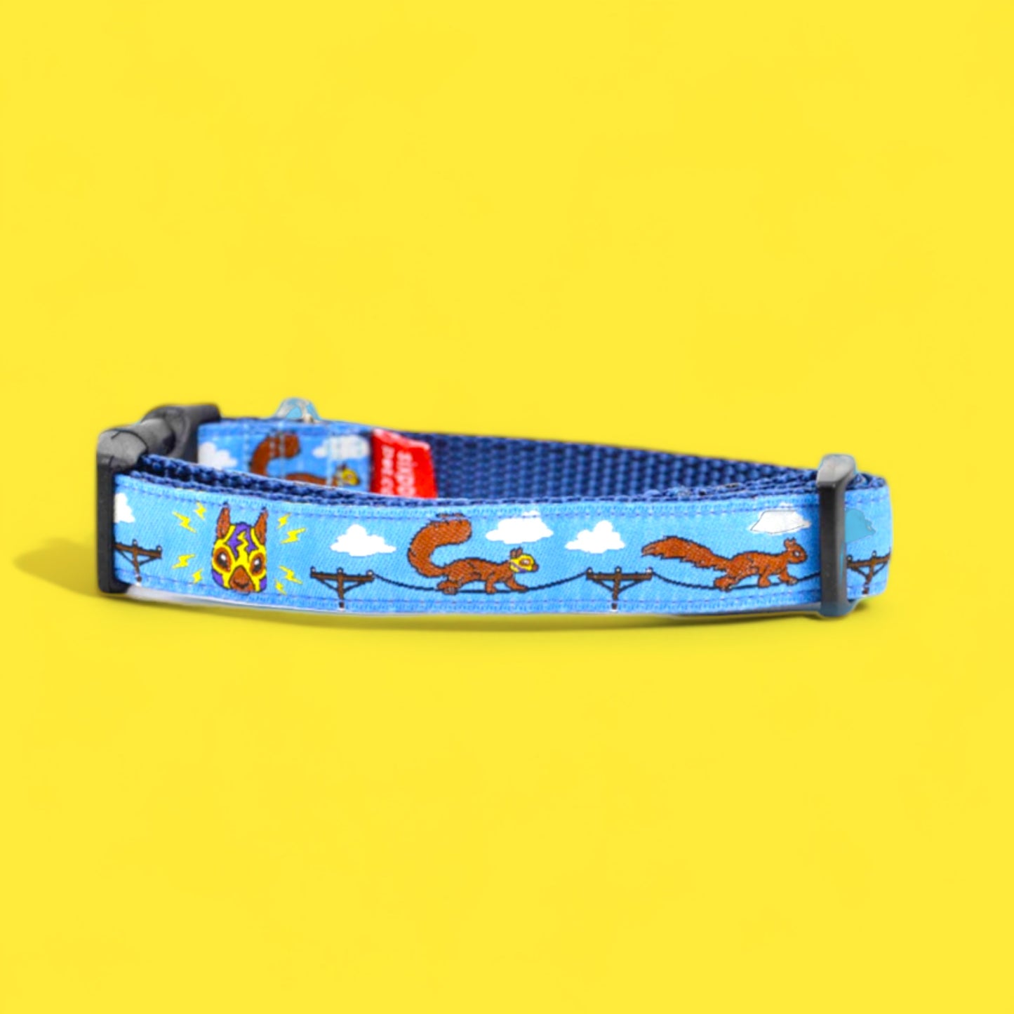Lucha Squirrel Dog Collar - Sparky - Hella Kitsch