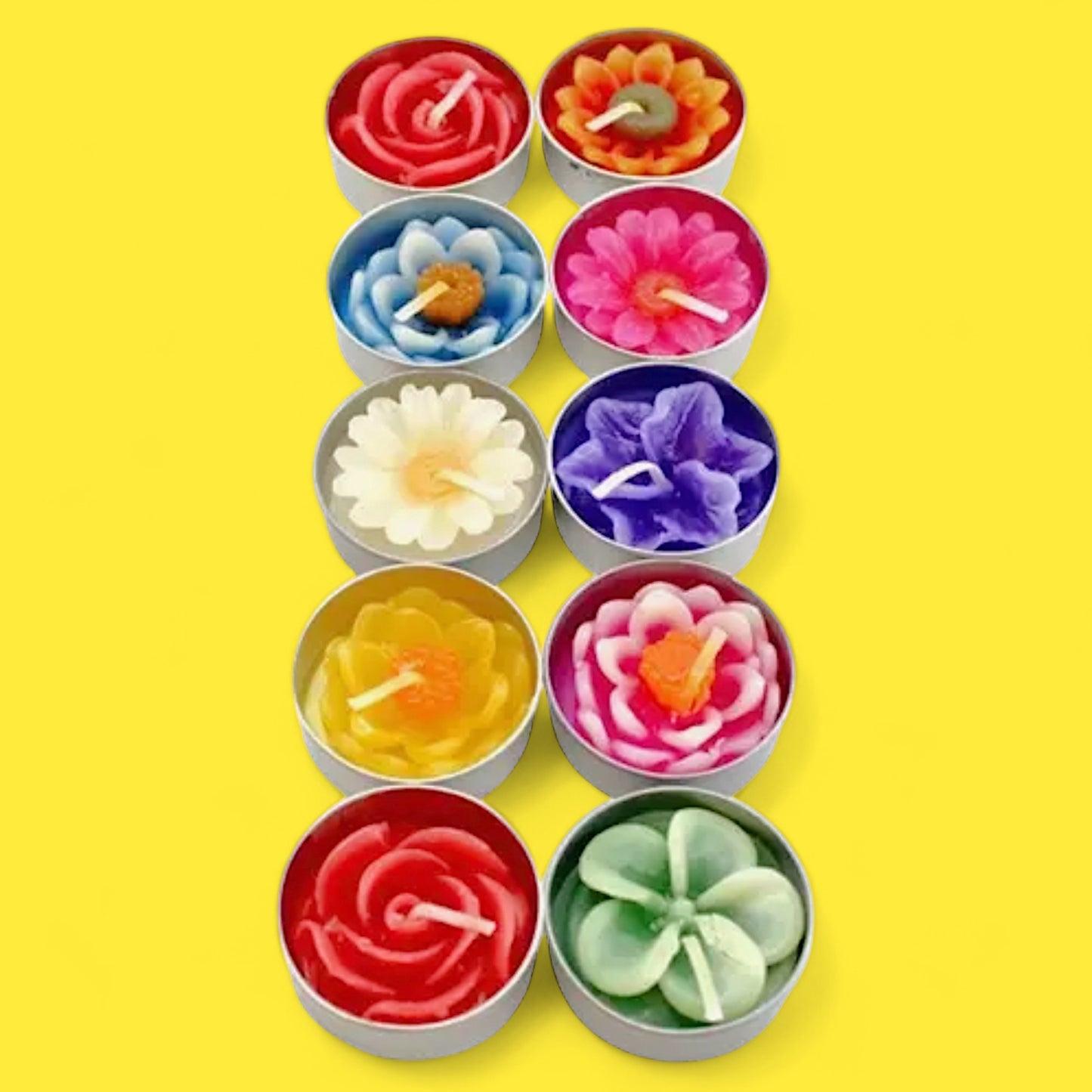 Floral-Scented Tea Lights - Hella Kitsch