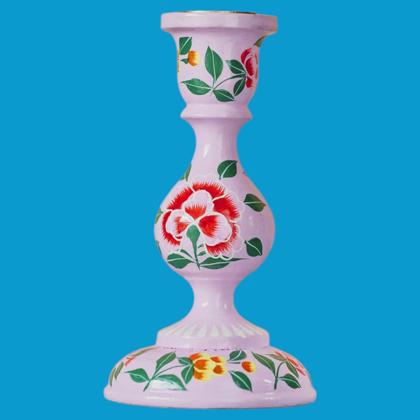 Handpainted Kashmiri Candle Holder - Hella Kitsch