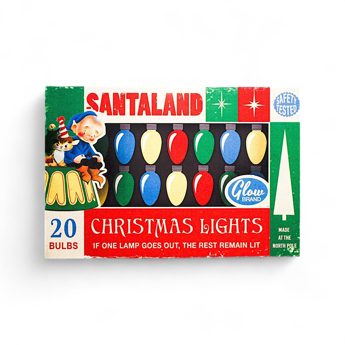 Santaland Christmas Lights Dummy Board - Hella Kitsch
