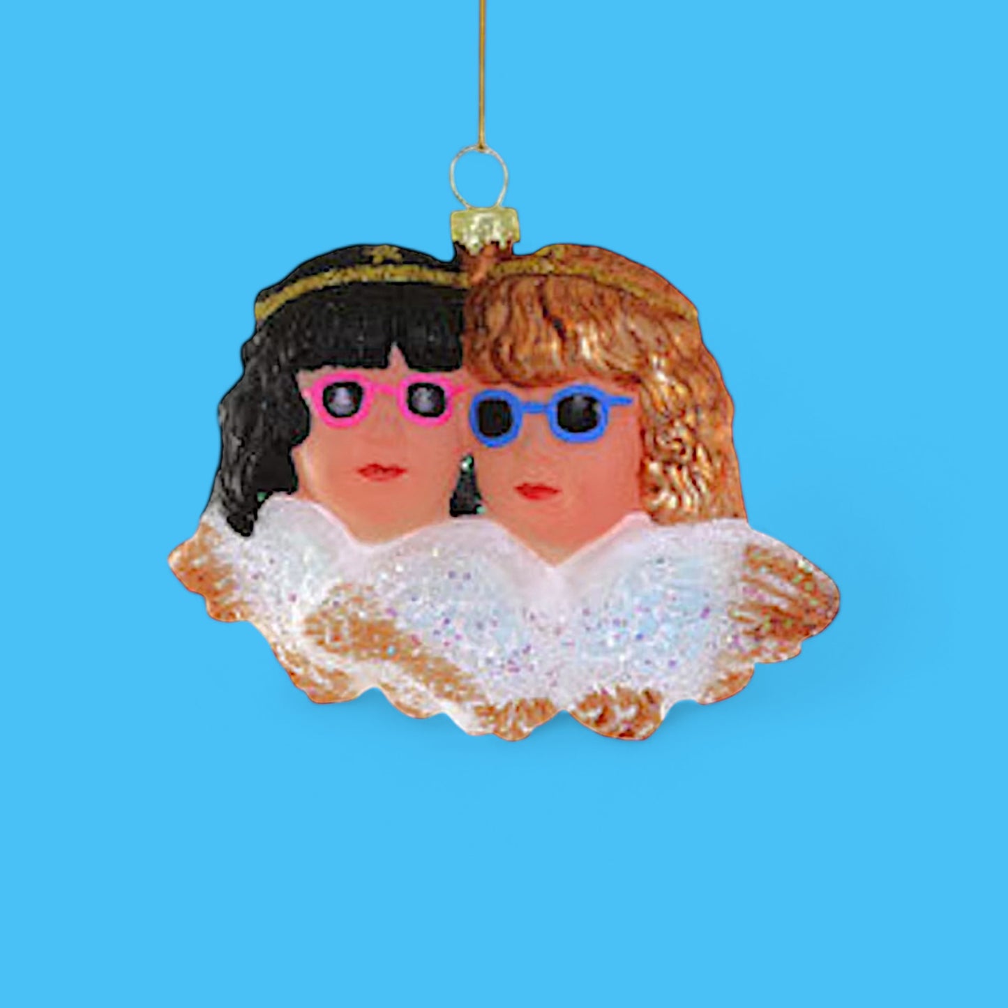 Cody Foster - Cool Angels Glass Ornament - Hella Kitsch