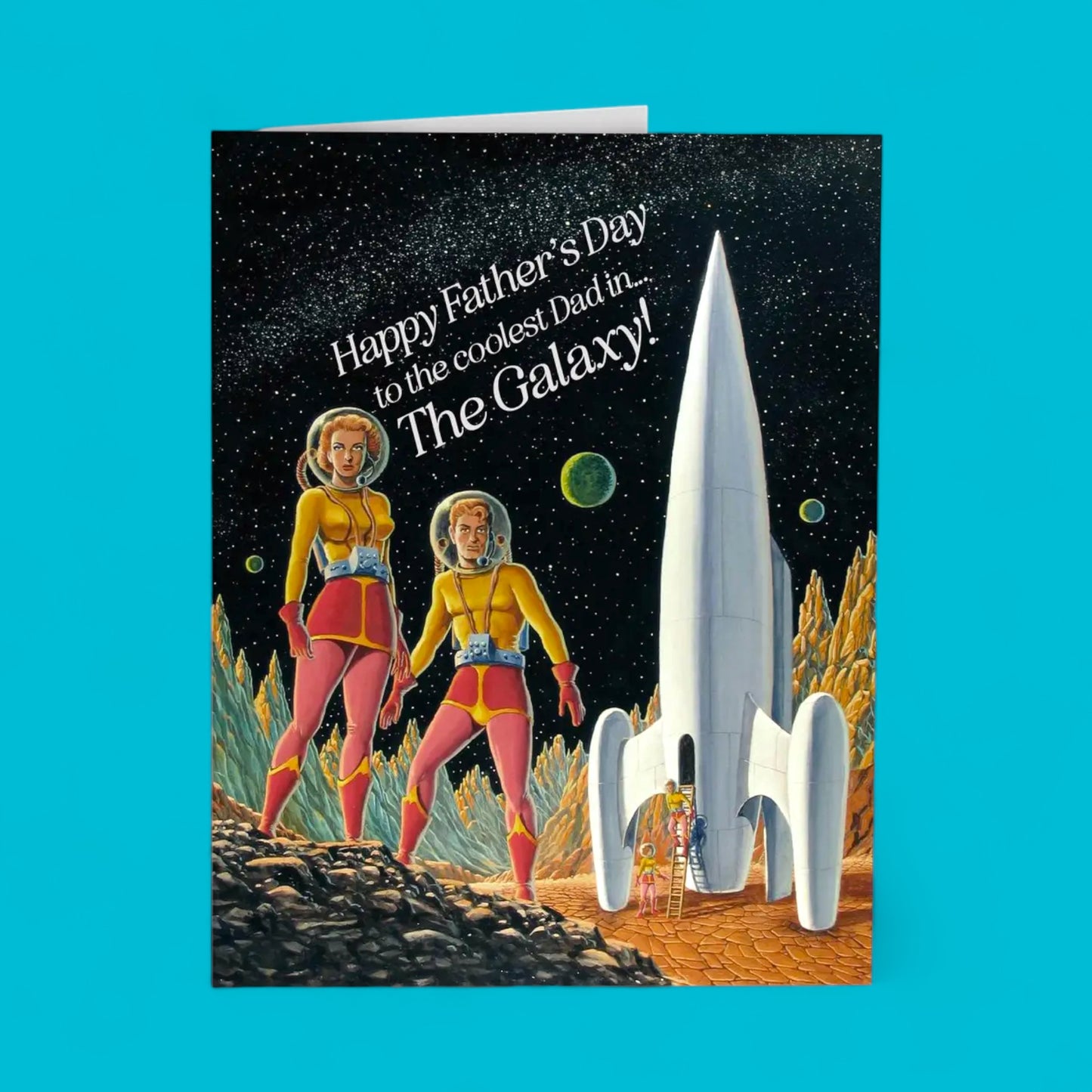 Coolest Dad in the Galaxy - Greeting Card - Hella Kitsch