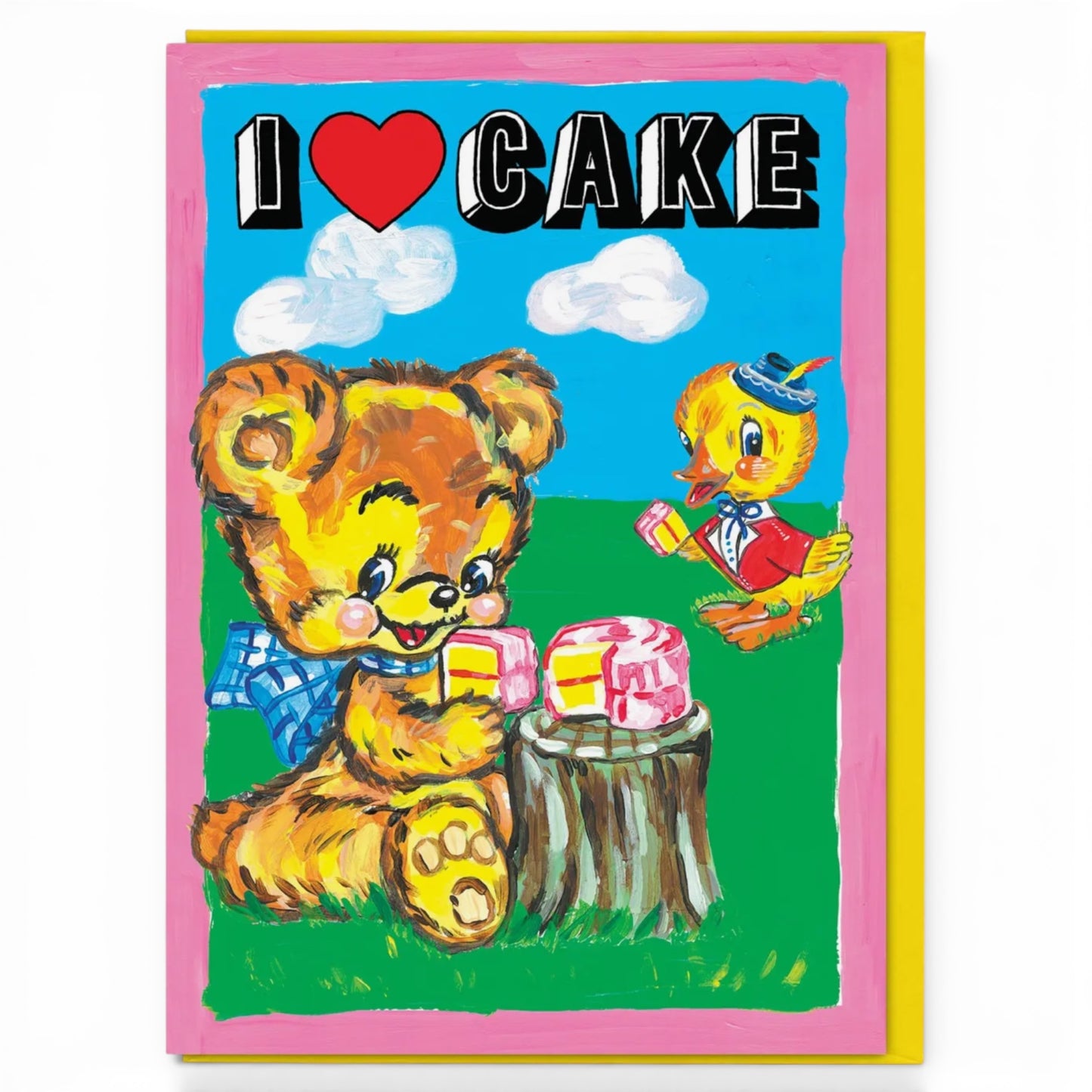 I ❤️ Cake - Greeting Card