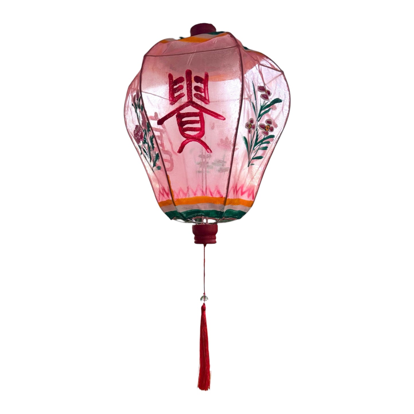 Hand-painted Gauze Chinese Lanterns Medium - Large