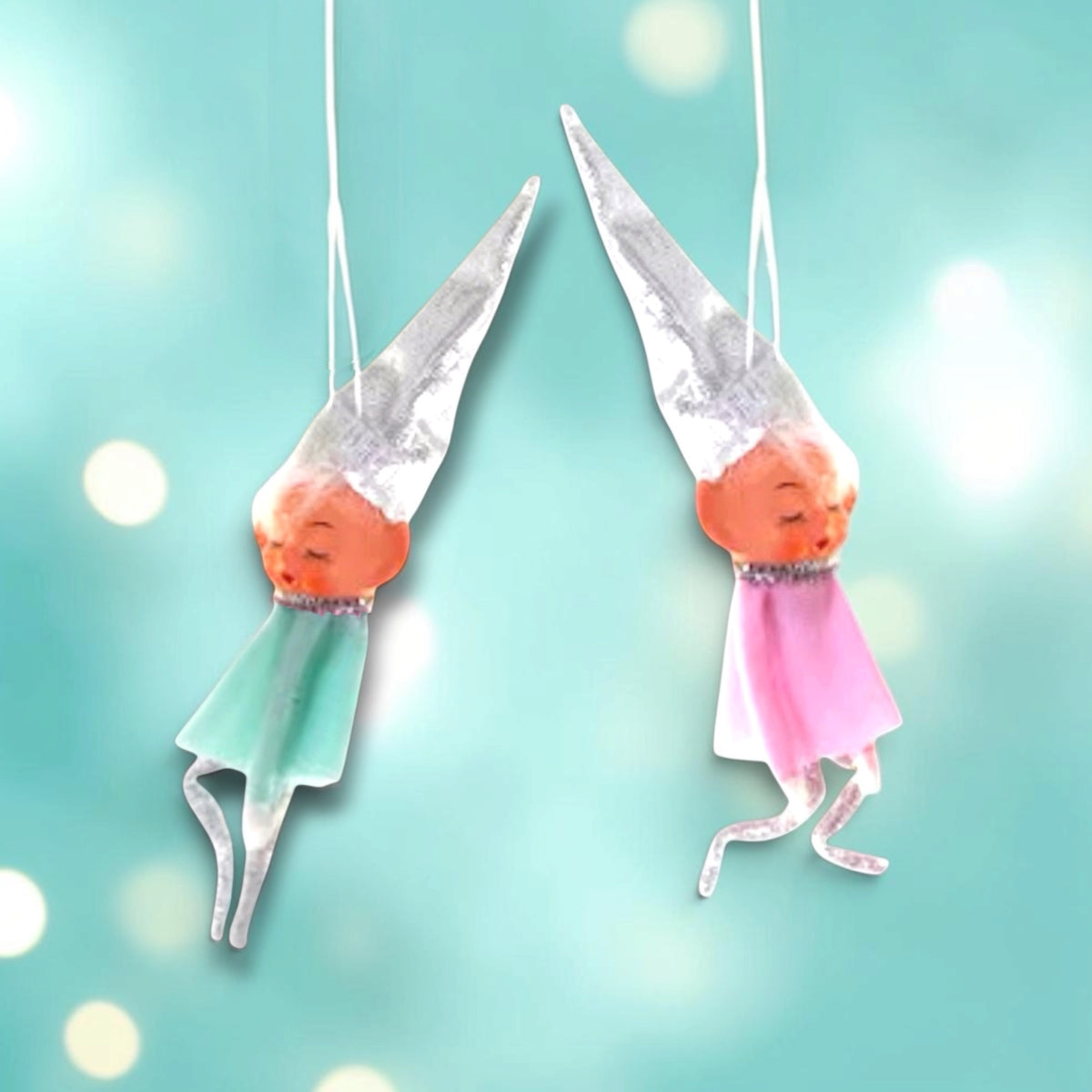 Cody Foster Retro Pixie Glass Ornament