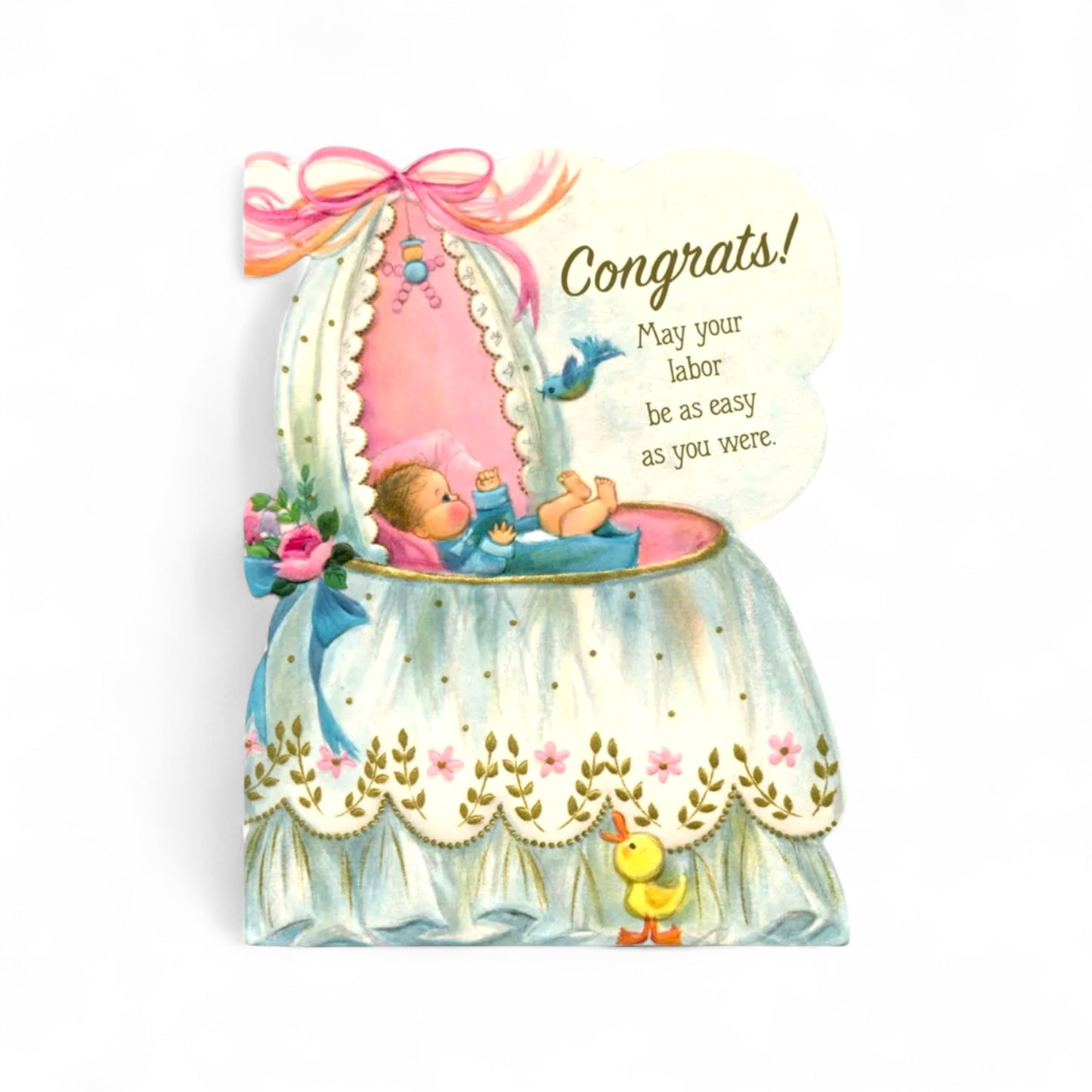 Congrats! May Your Labor Be As Easy As You Are - Greeting Card - Hella Kitsch