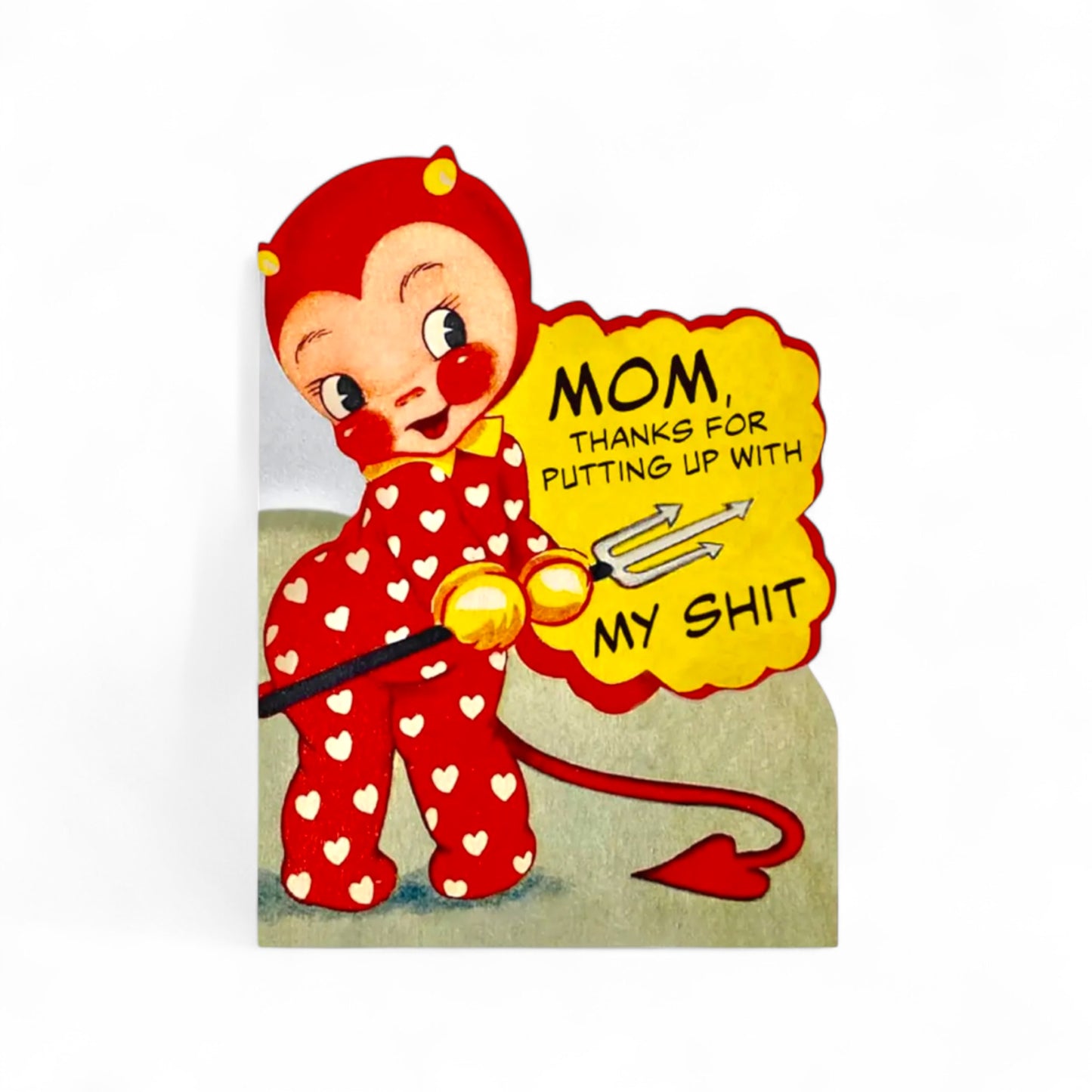 Mom, Thanks for Putting Up With My Shit - Greeting Card - Hella Kitsch