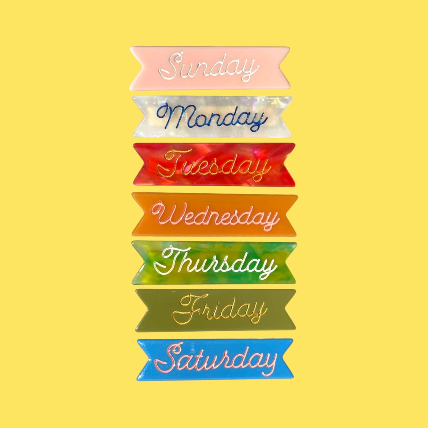 Seven Days a Week Hair Clips