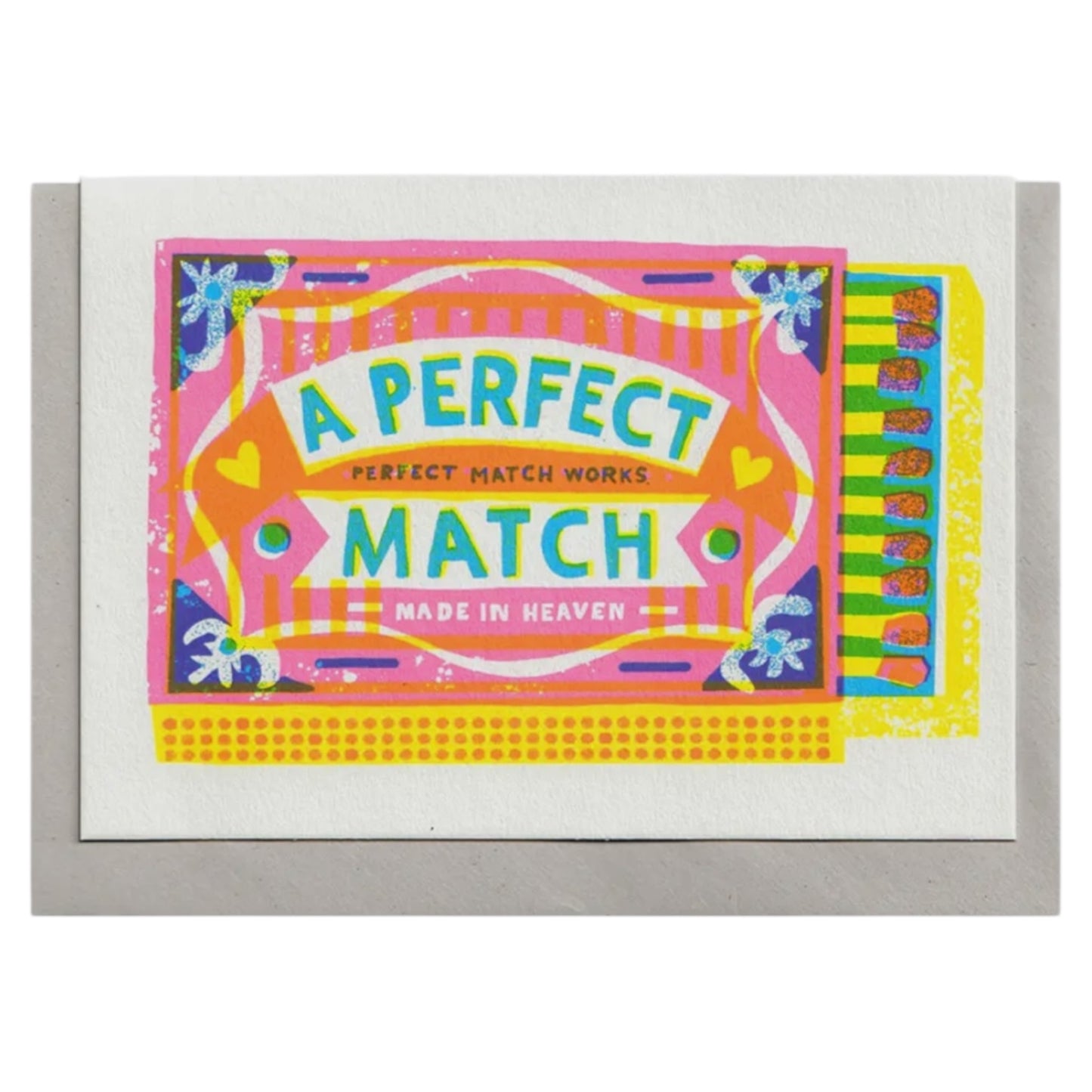A Perfect Match - Greeting Card - Hella Kitsch