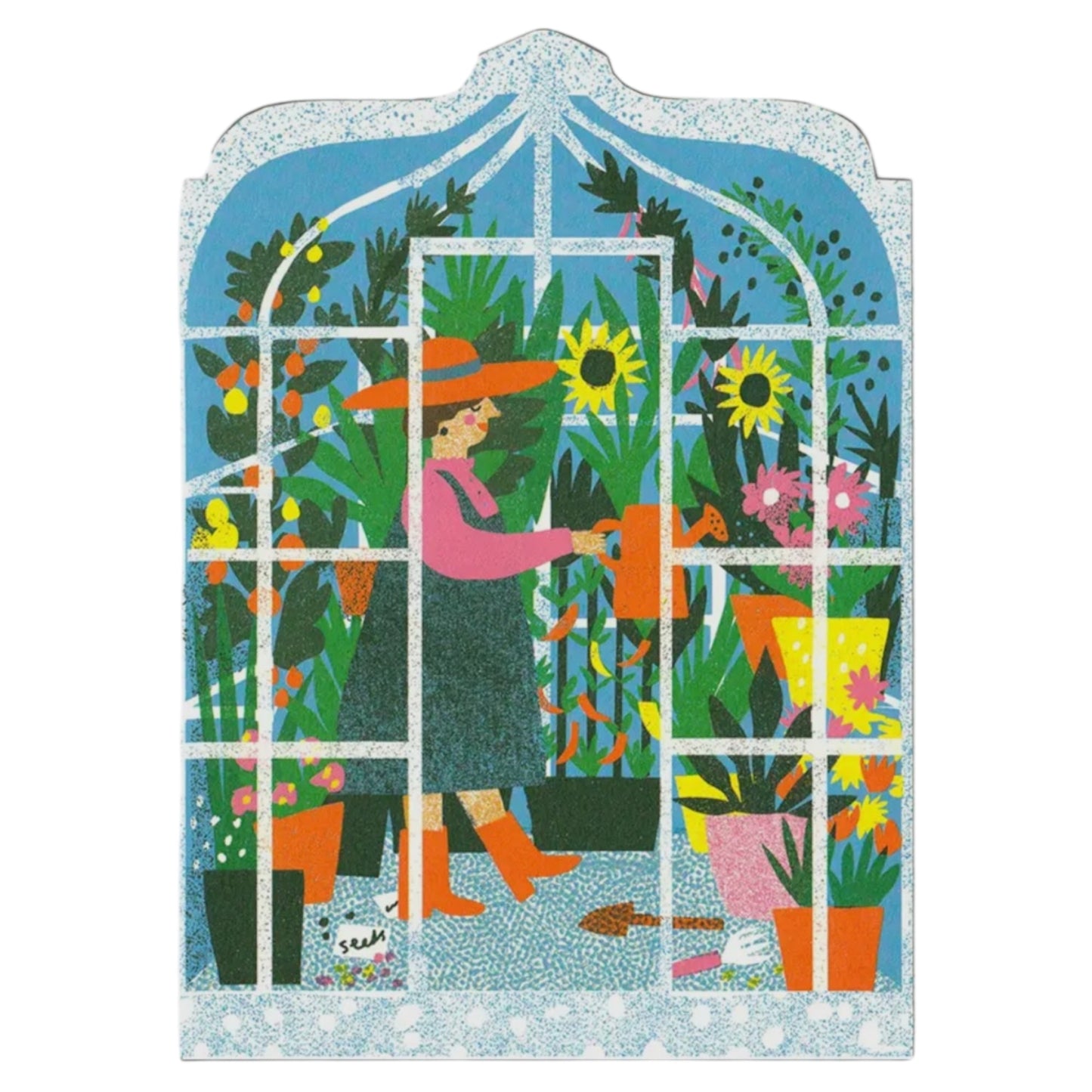 Greenhouse - Greeting Card - Hella Kitsch