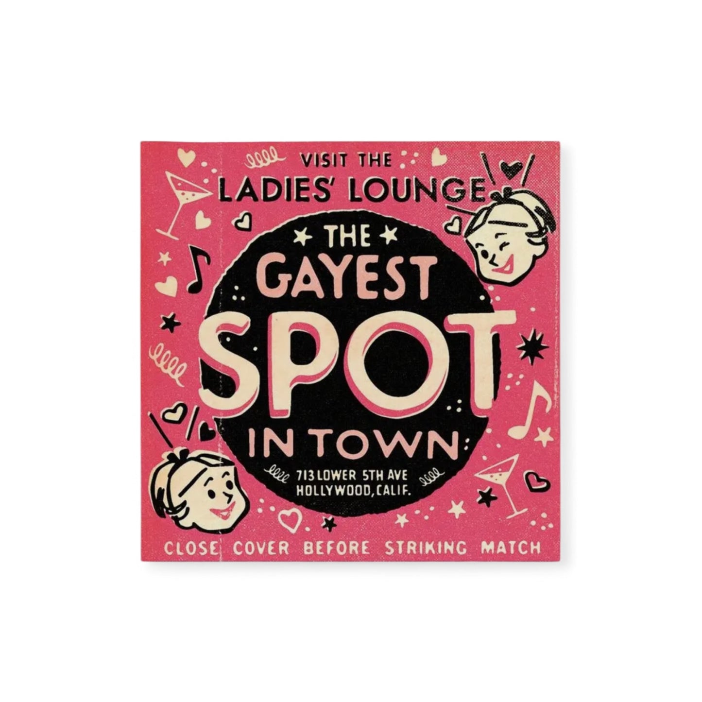 Ladie’s Lounge - The Gayest Spot in Town Greeting Card - Hella Kitsch