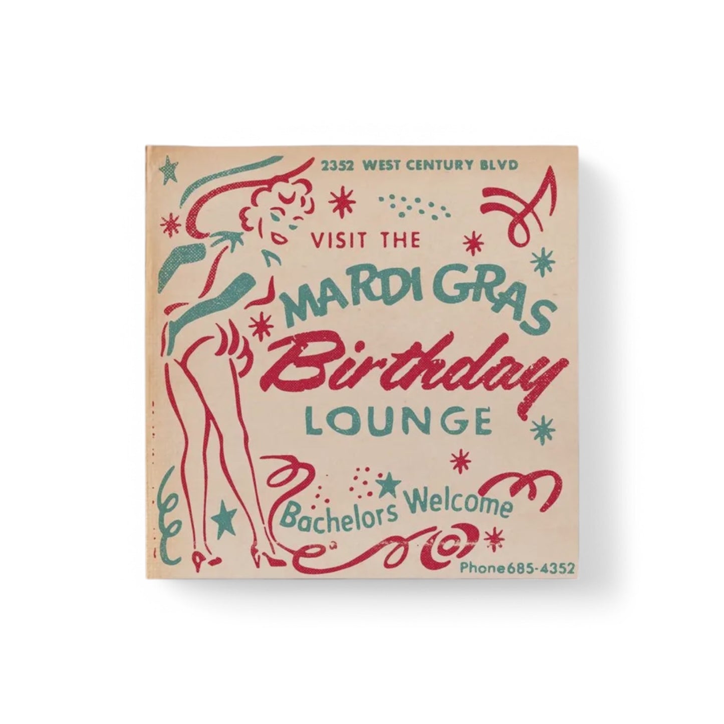 Mardi Gras Birthday Lounge - Greeting Card - Hella Kitsch