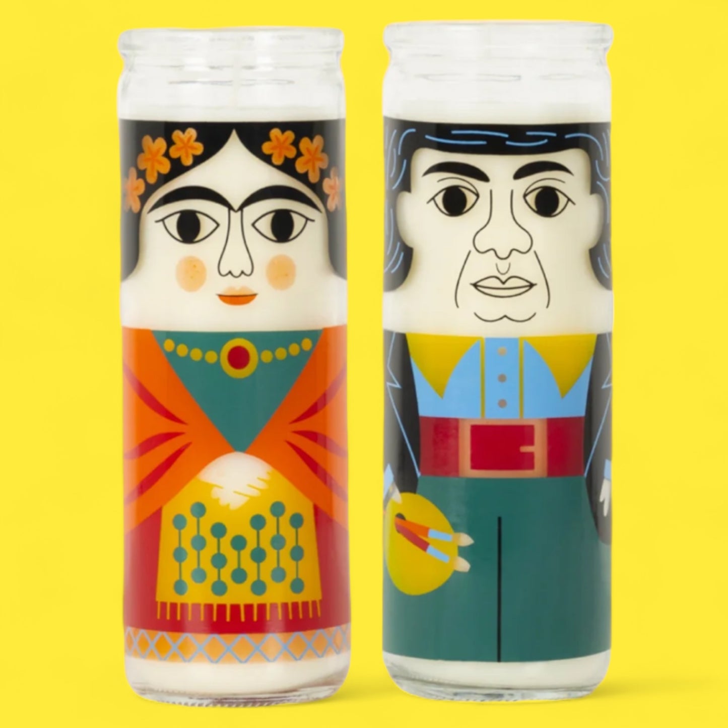 Diego Rivera Glass Candle - Hella Kitsch