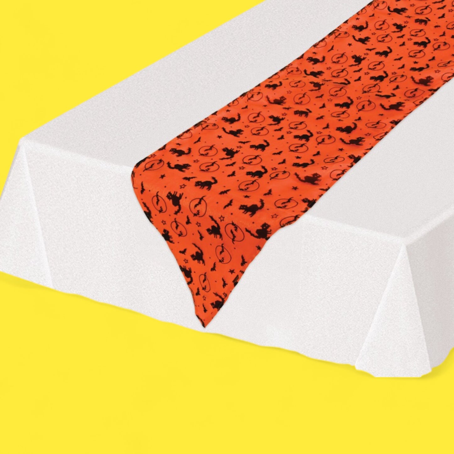 Beistle Scaredy Cat Table Runner - Hella Kitsch