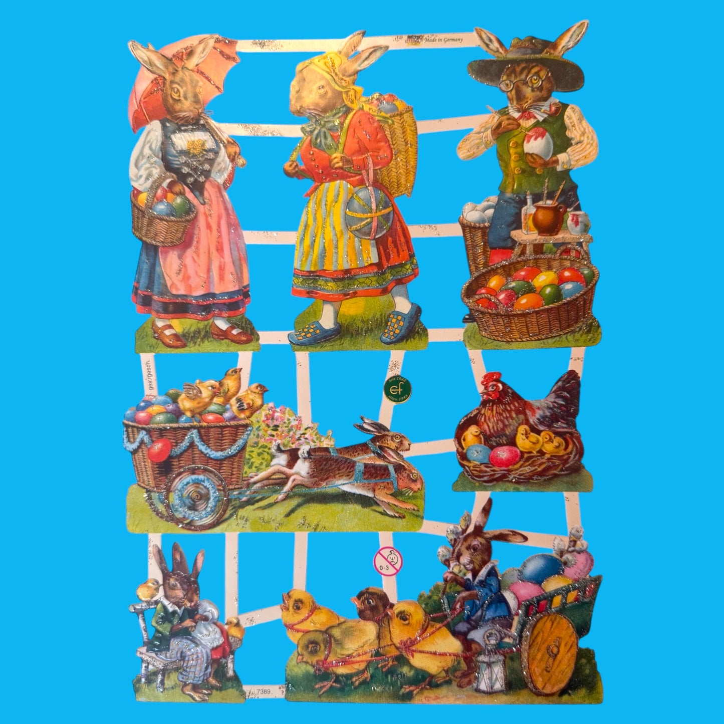 Vintage Easter Scrap Reliefs - Hella Kitsch