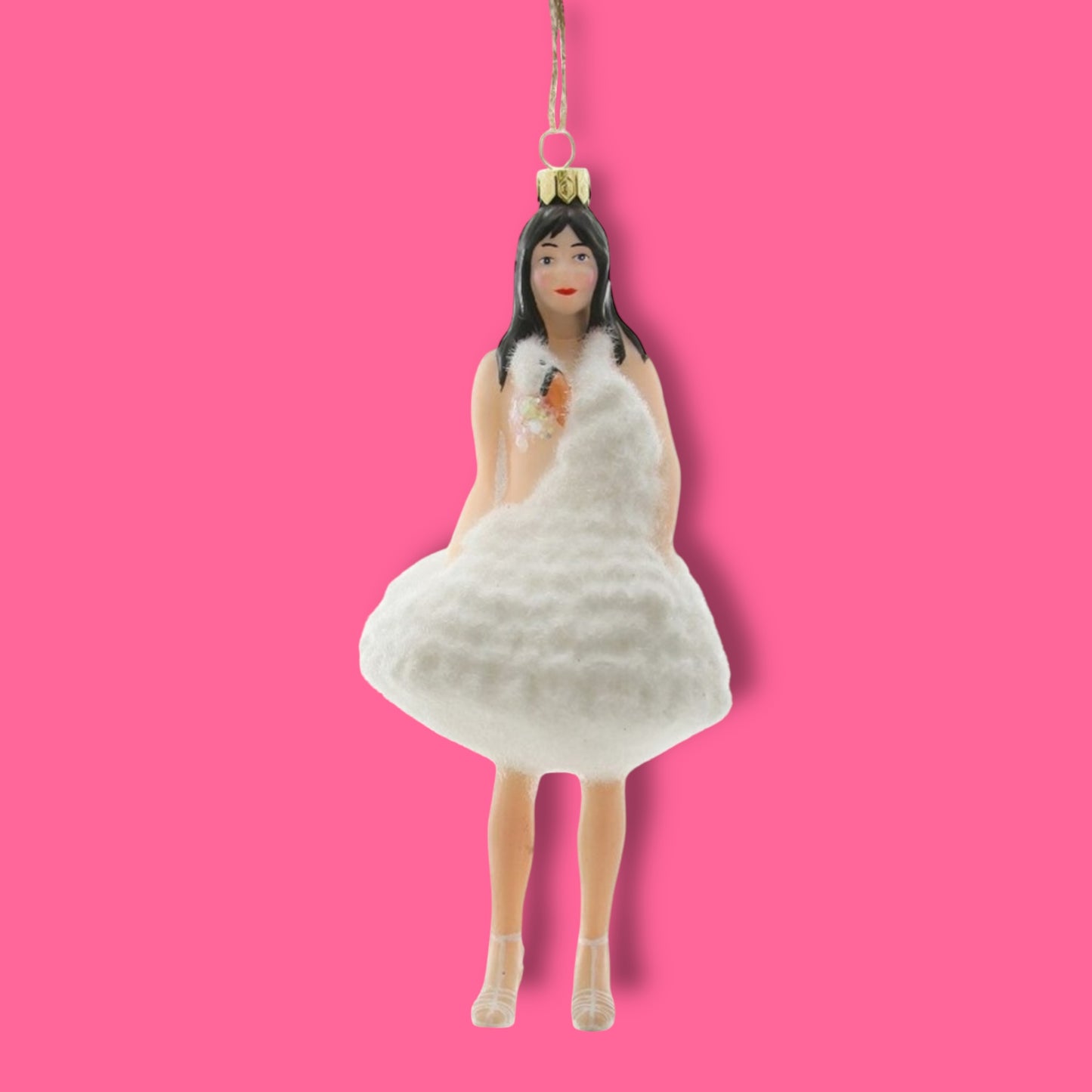 Bjork in Swan Dress - Christmas Ornament