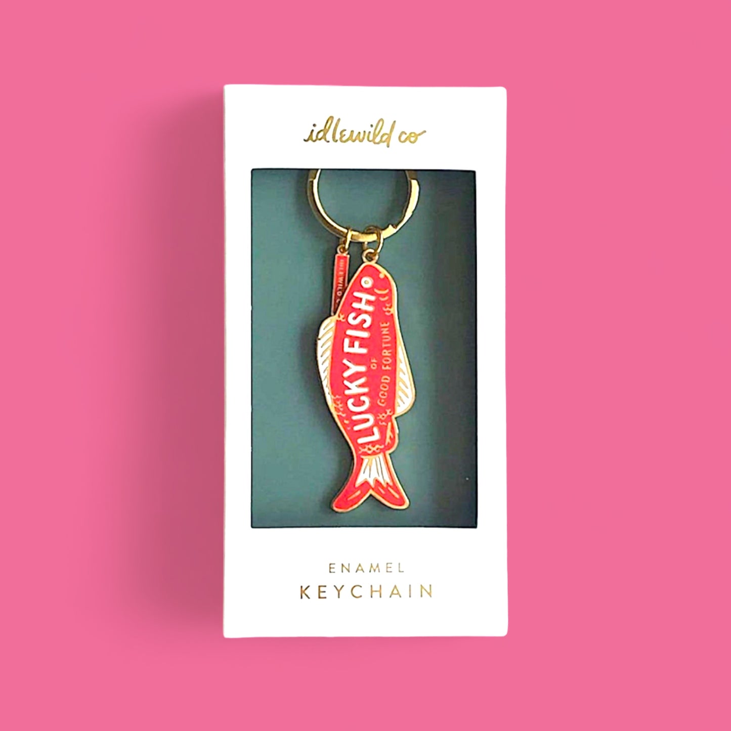 Kitschy Japanese Fortune Fish Keychain - Hella Kitsch