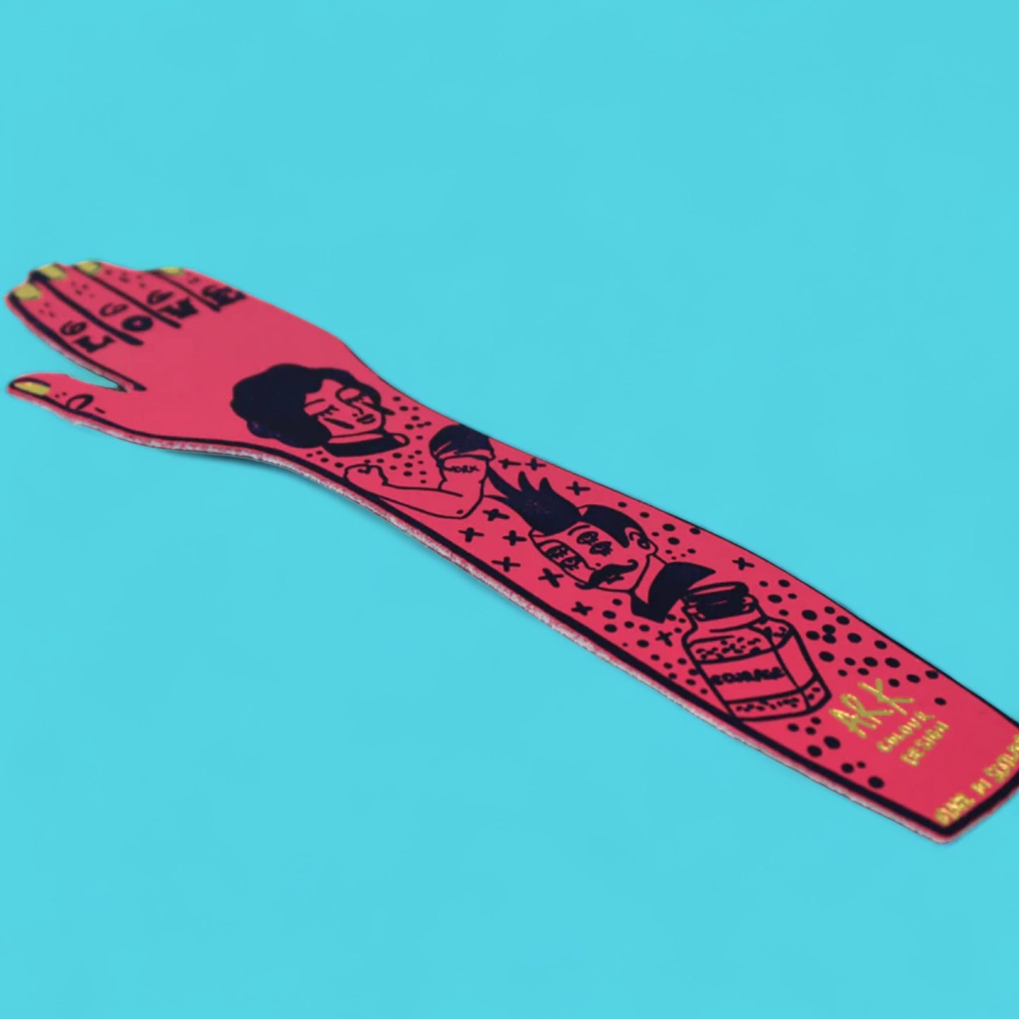Tattooed Leather Arm Bookmark