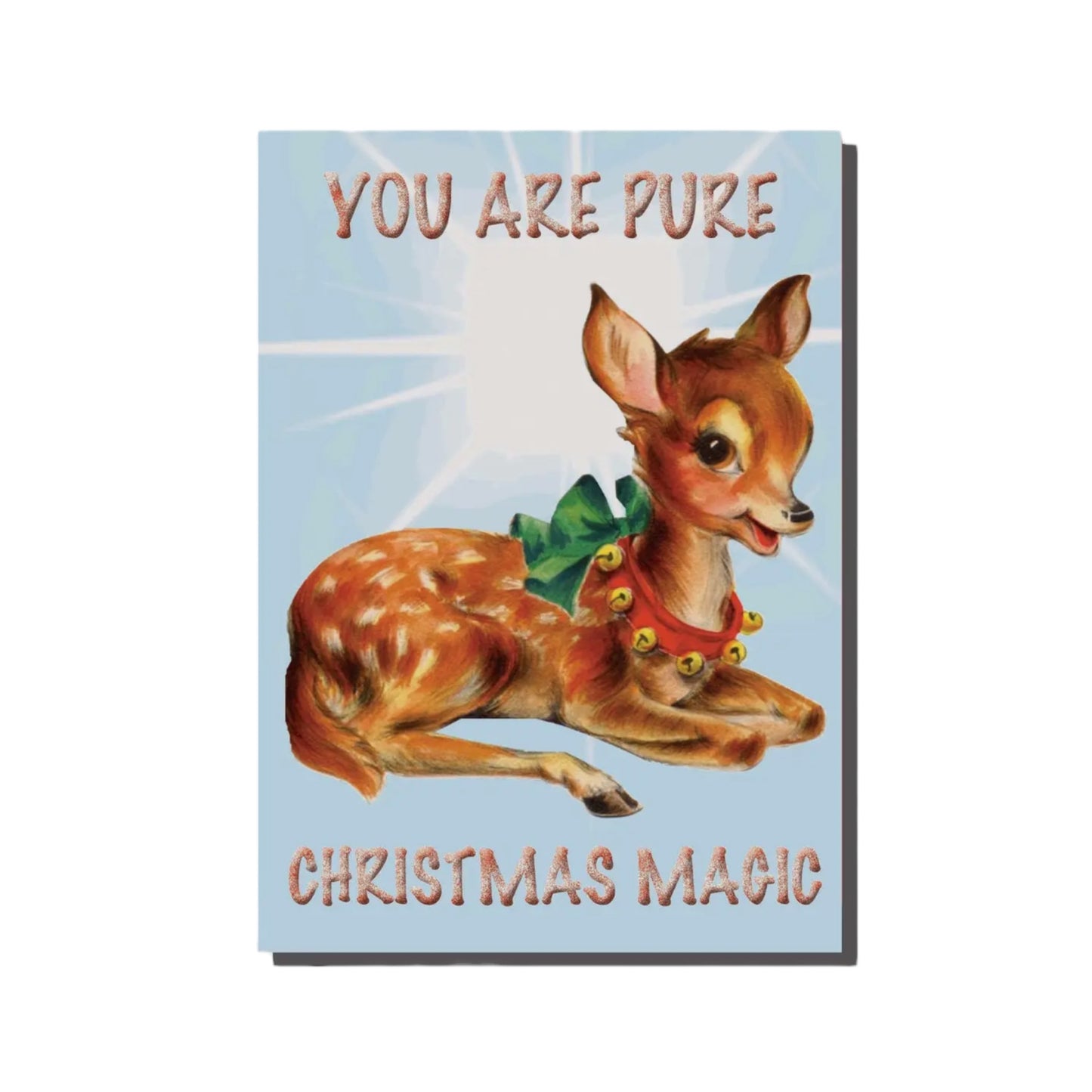 Kitschy Christmas Magic - Greeting Card