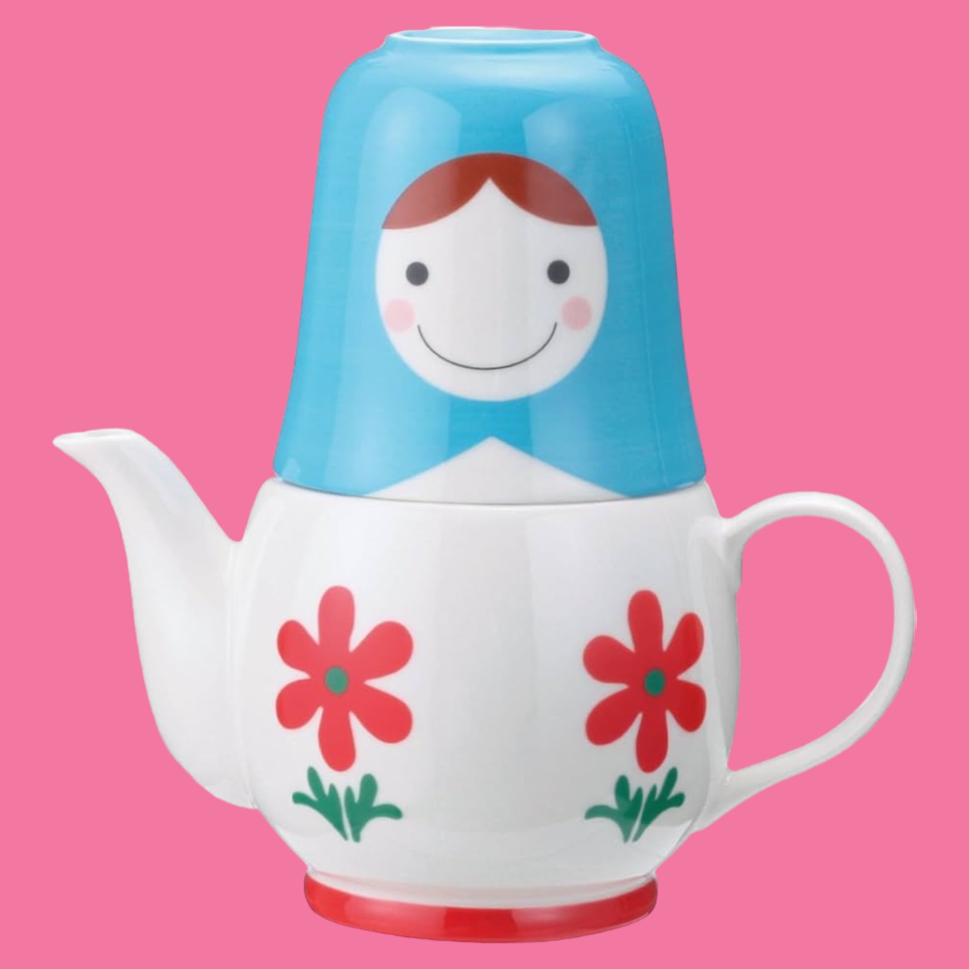 Matryoshka Nesting Tea Pot and Cups - Hella Kitsch