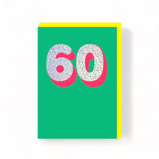 Milestone Birthday Greeting Card - 60 - Hella Kitsch