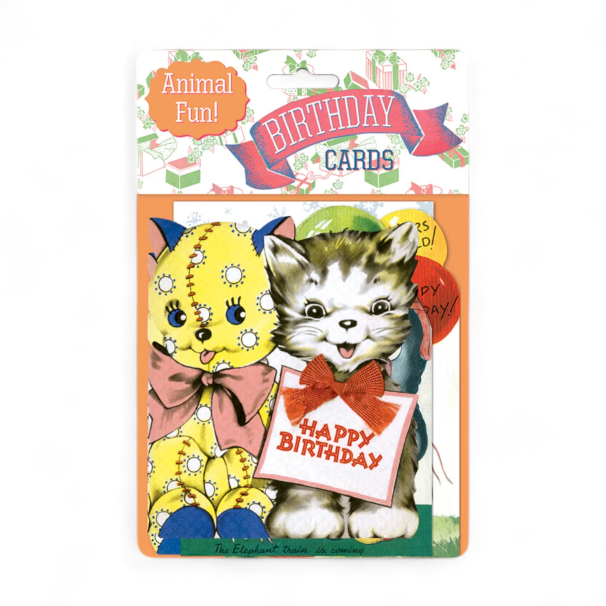 Animal Fun Time -  Retro Birthday Greeting Card Pack of 8 - Hella Kitsch