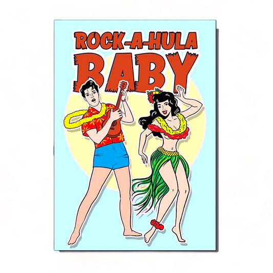 Elvis Rock-a-Hula - Greeting Card - Hella Kitsch