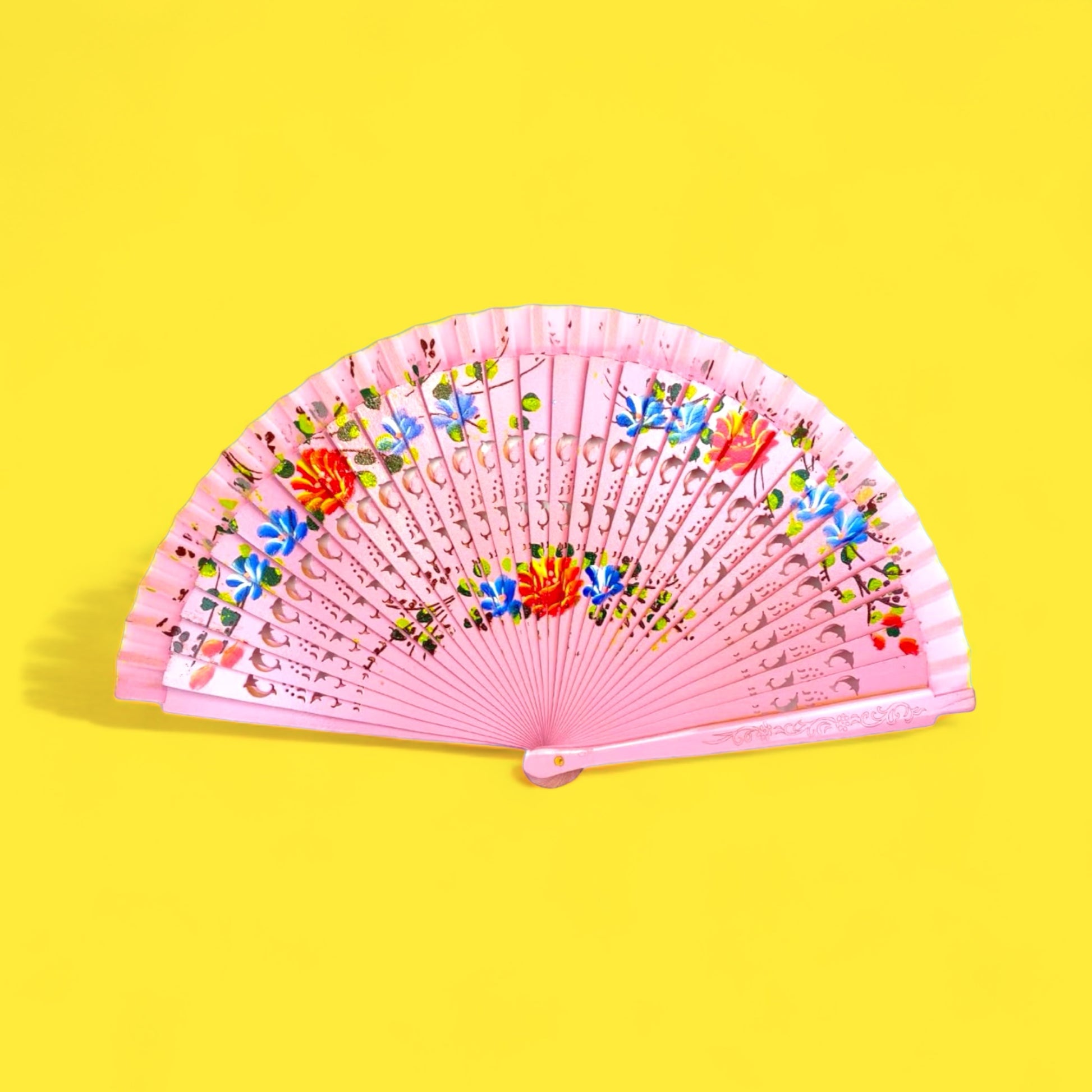 Hand-painted Wooden Spanish Fan - Hella Kitsch