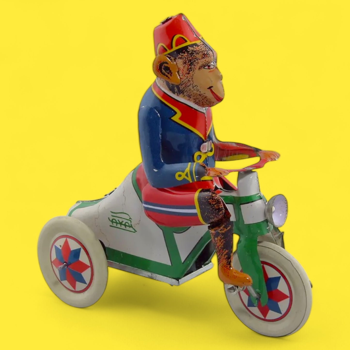 Tim Wind-Up Monkey on Tricycle