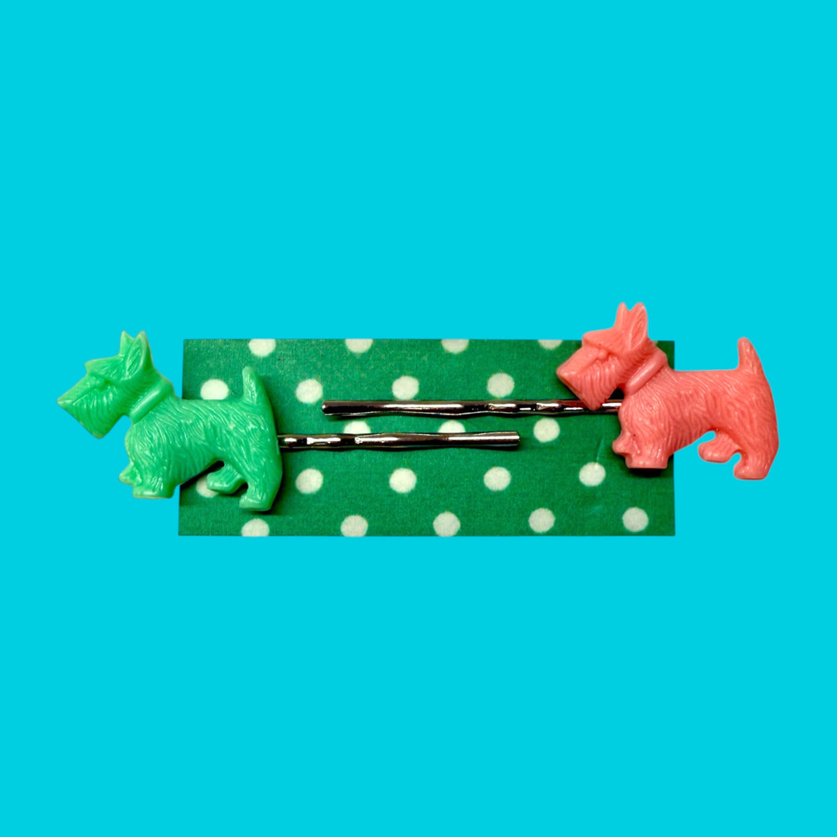 Retro Jarvis Scottie Dog Hair Slides
