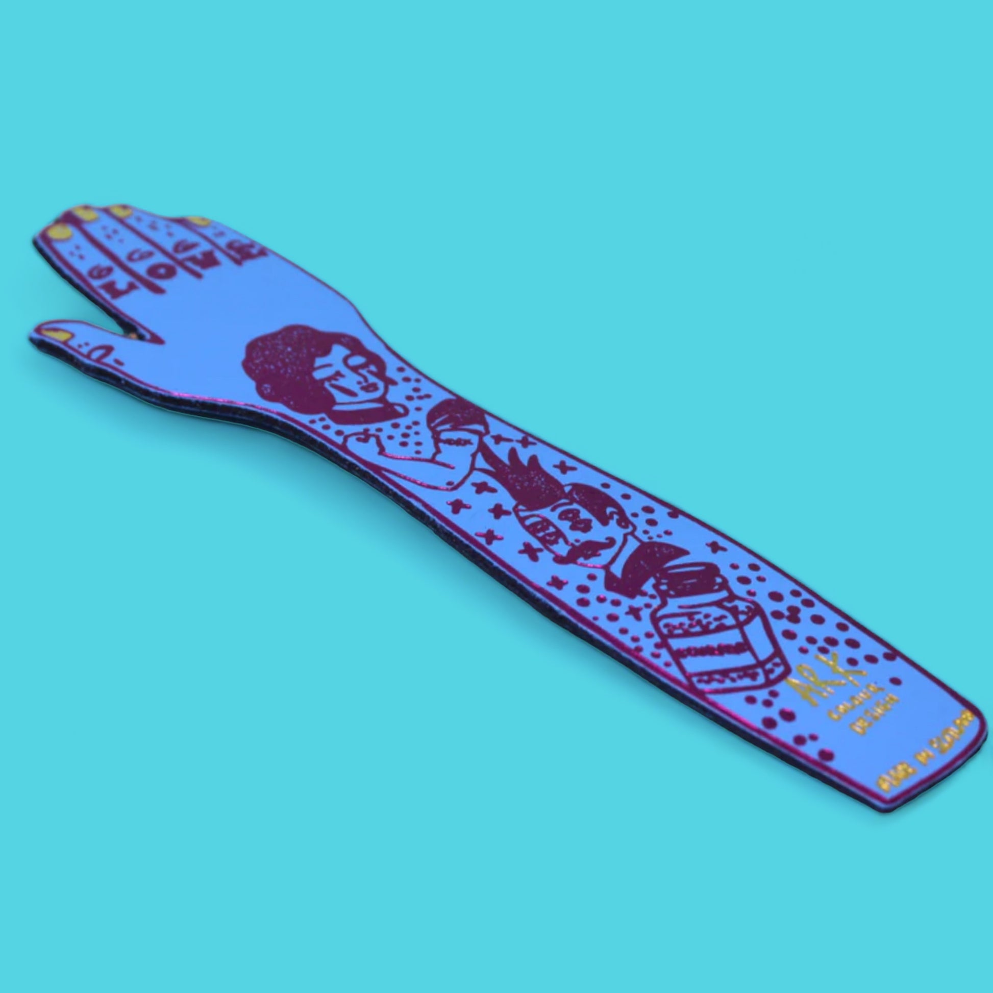 Tattooed Leather Arm Bookmark - Hella Kitsch