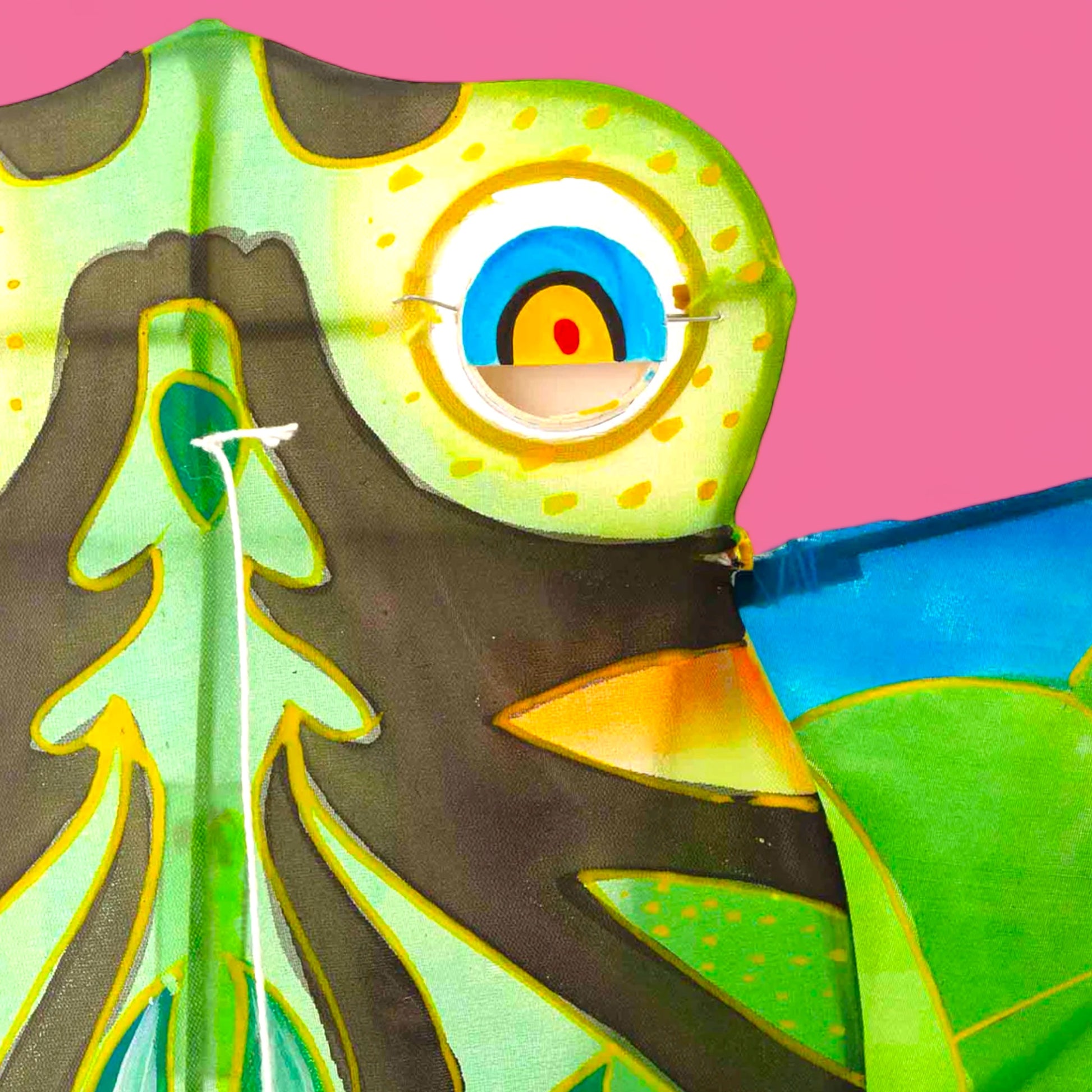 Hand-painted Silk Kite - Frog - Hella Kitsch