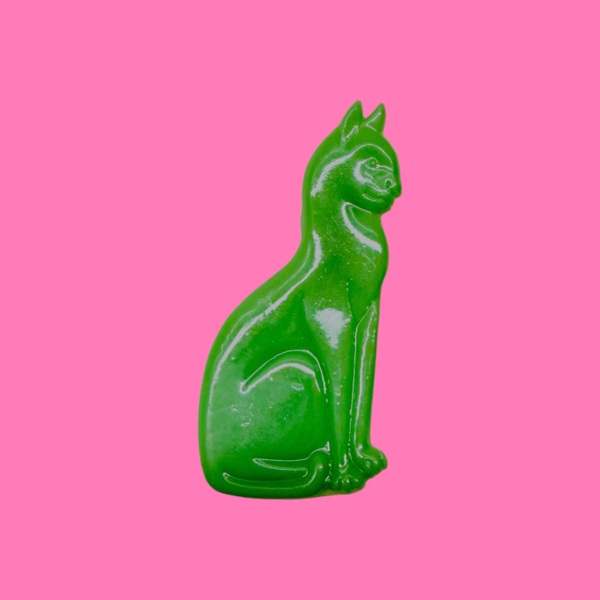 Retro Bluebell Cat Brooch