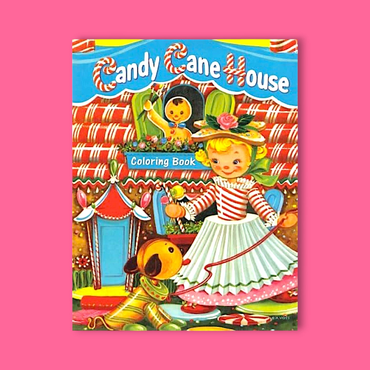 Candy Cane House Reproduction Coloring Book - Hella Kitsch