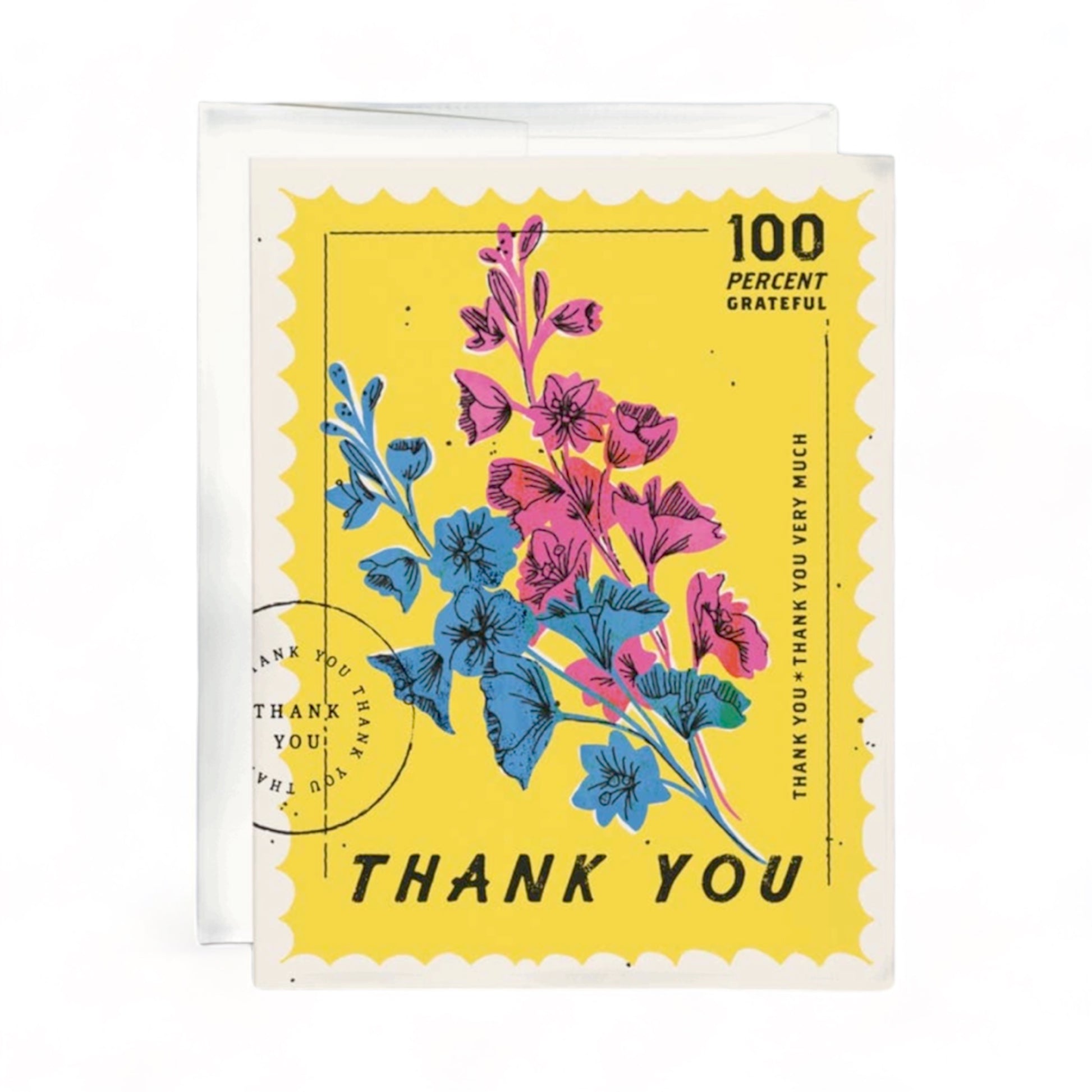 Thank You Bouquet Greeting Card - Hella Kitsch