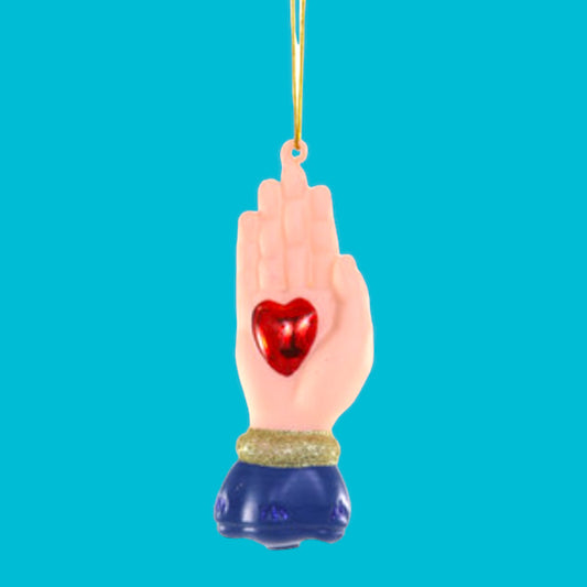 Hand with Heart Ornament - Hella Kitsch