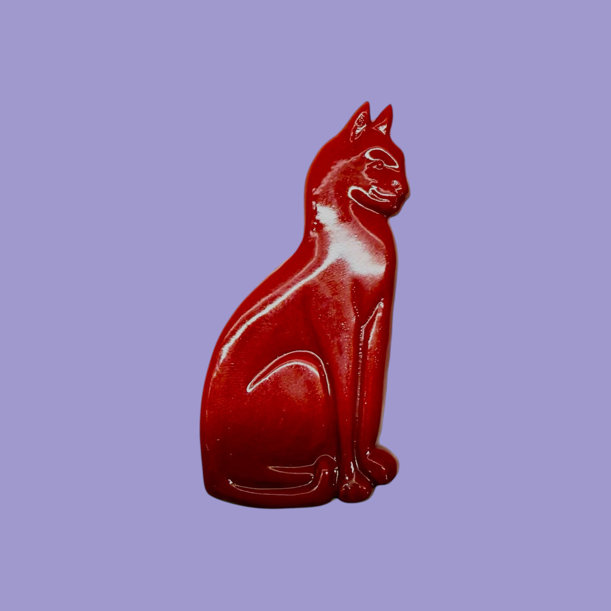 Retro Bluebell Cat Brooch
