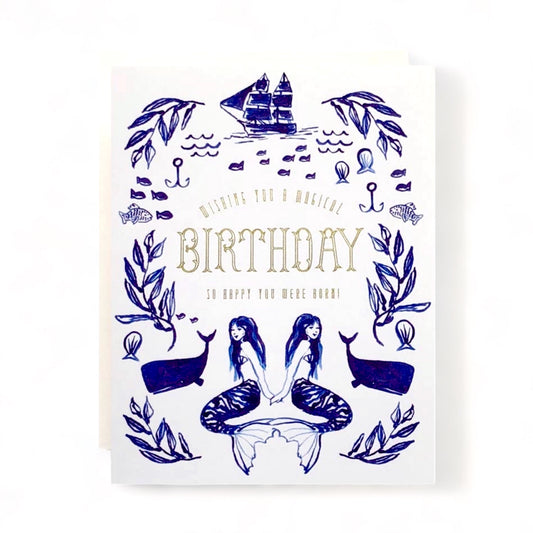 Magical Mermaid Birthday Greeting Card