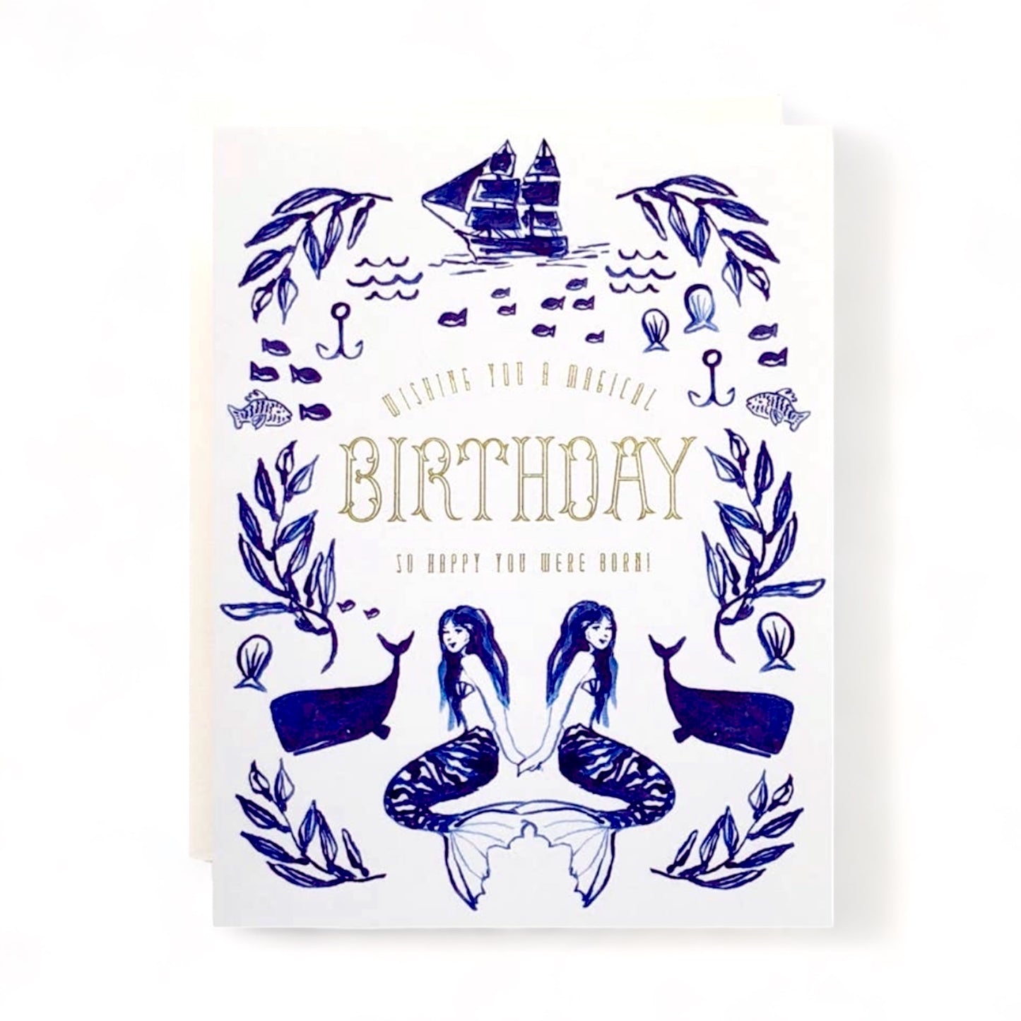 Magical Mermaid Birthday Greeting Card - Hella Kitsch